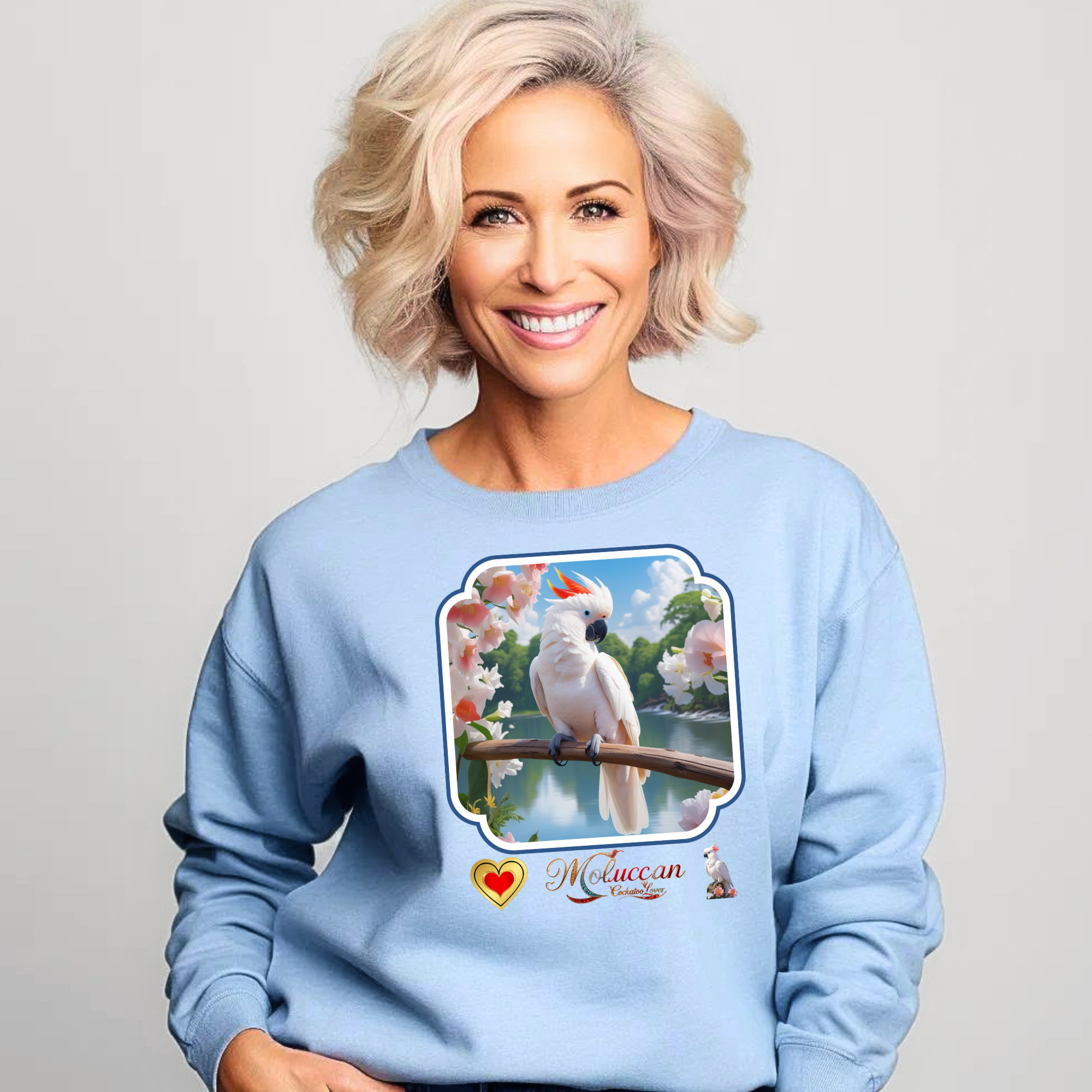 Moluccan Cockatoo Lover Nature Sweatshirt