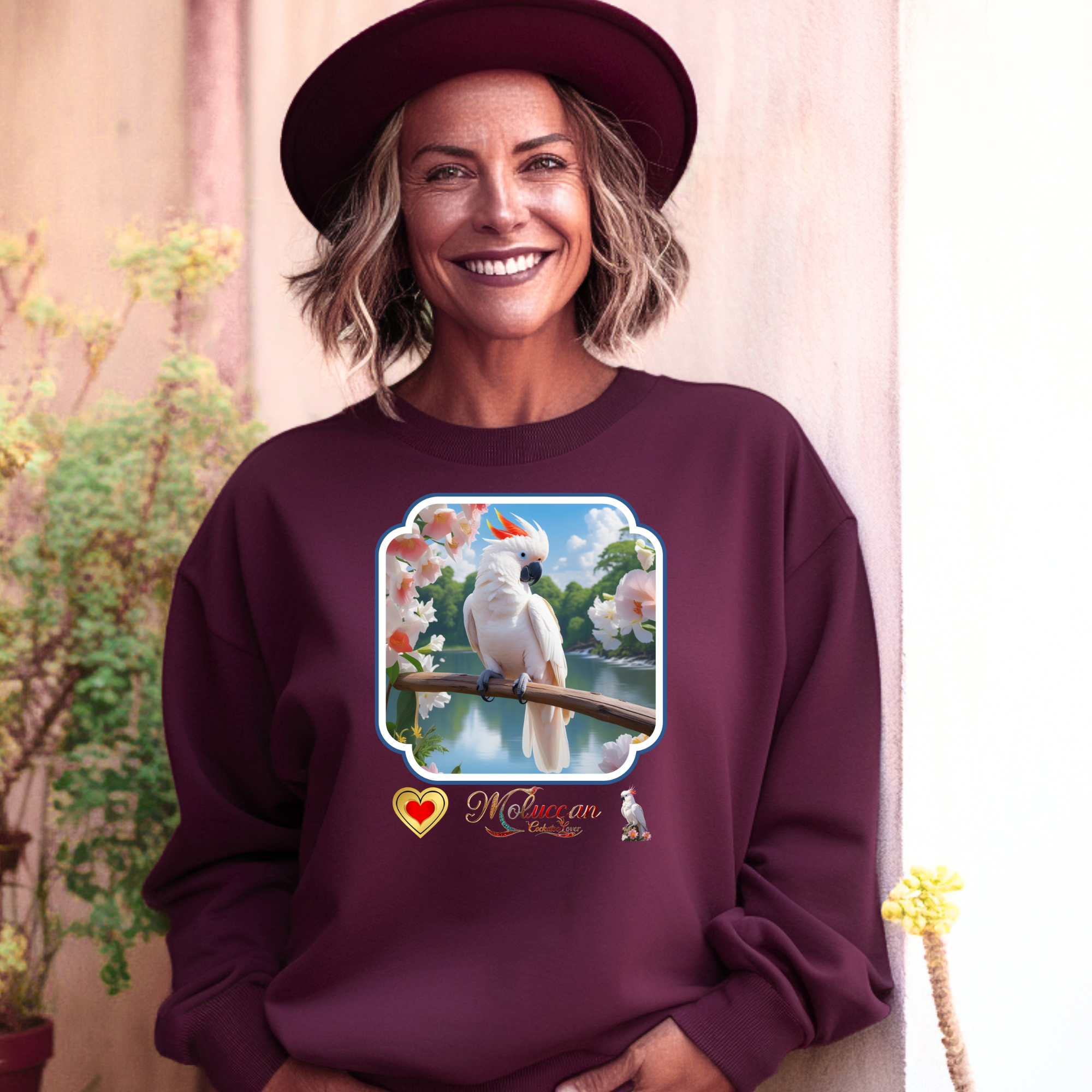 Moluccan Cockatoo Lover Nature Sweatshirt