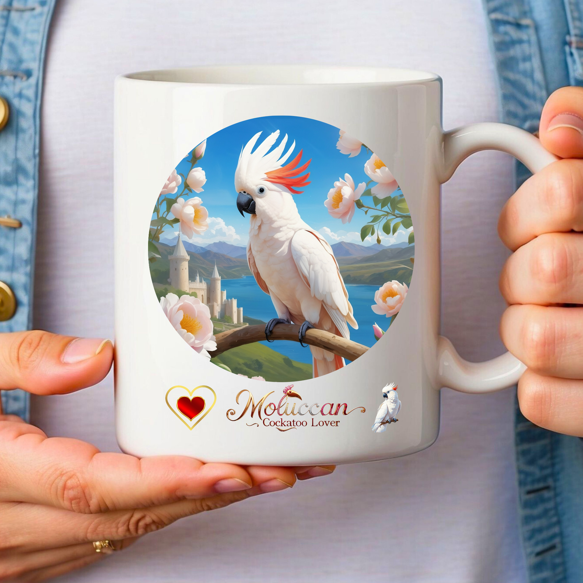 White Moluccan Cockatoo Lover Mug