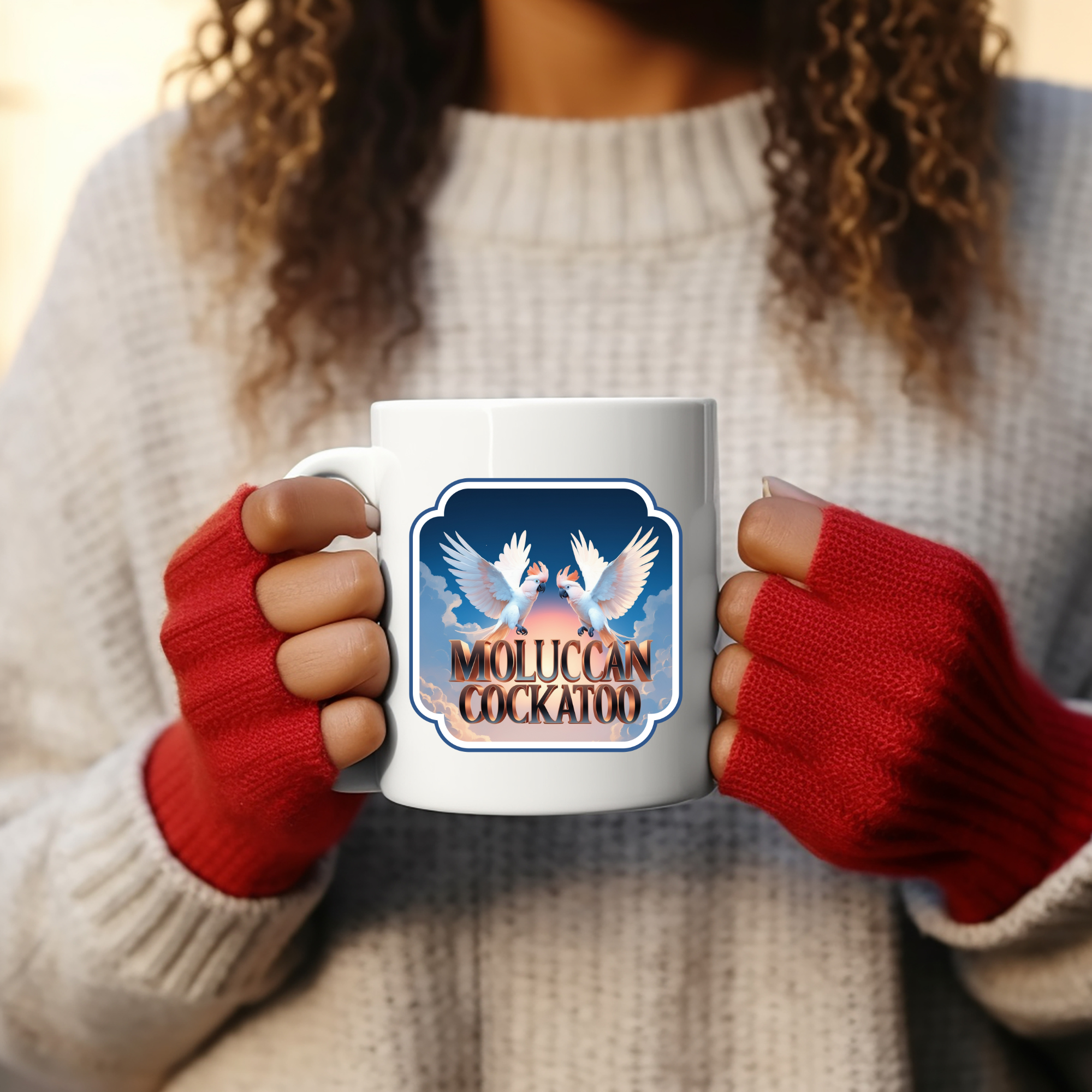 Moluccan Cockatoo Flying Mug
