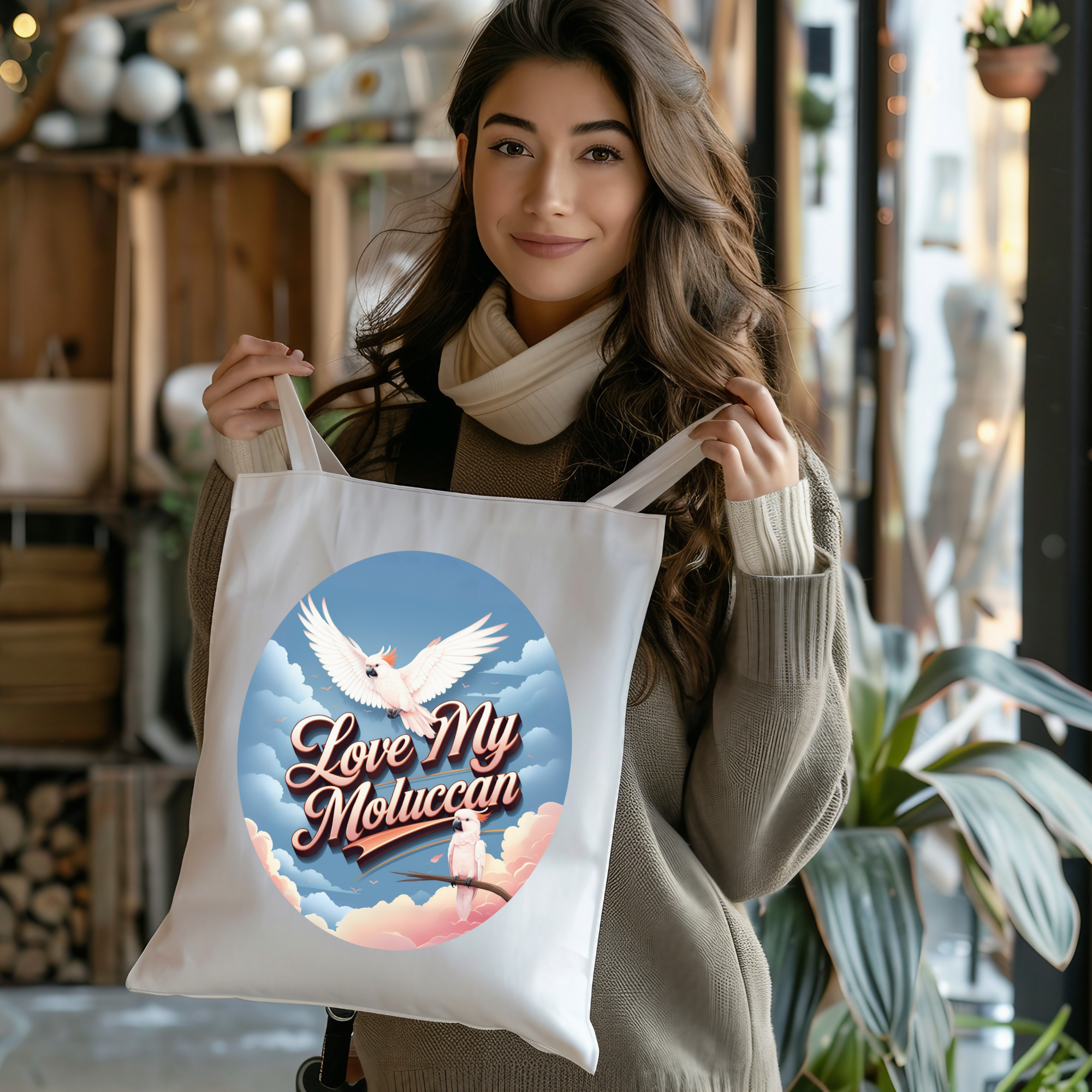 Love My Moluccan Flying Tote Bag