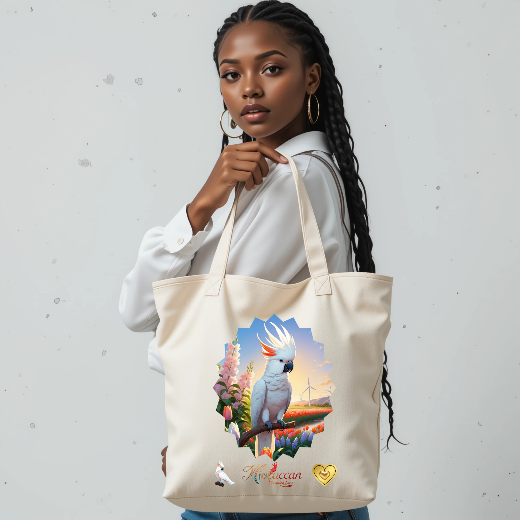 Moluccan Cockatoo Lover Nature Tote Bag