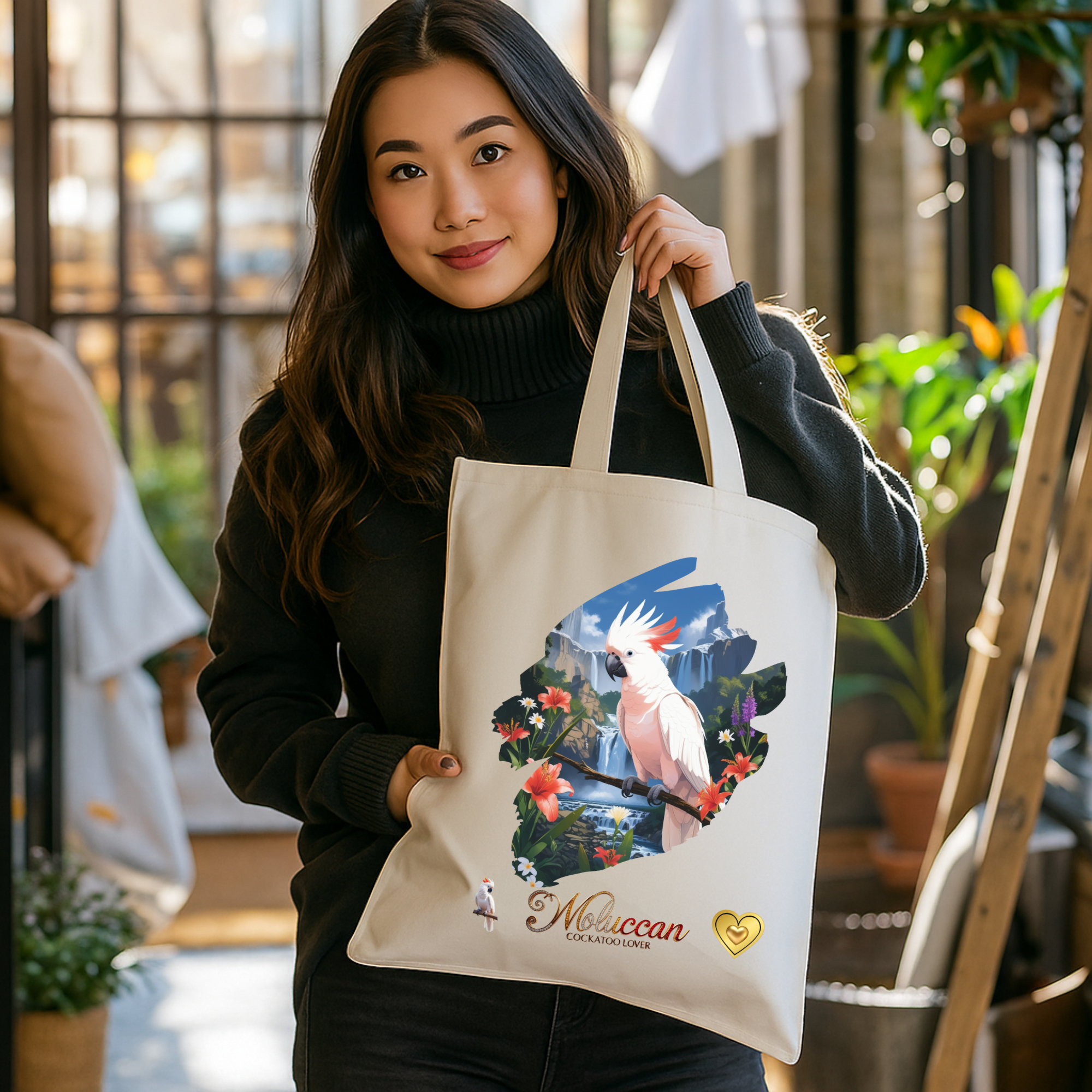 Moluccan Cockatoo Tote Bag