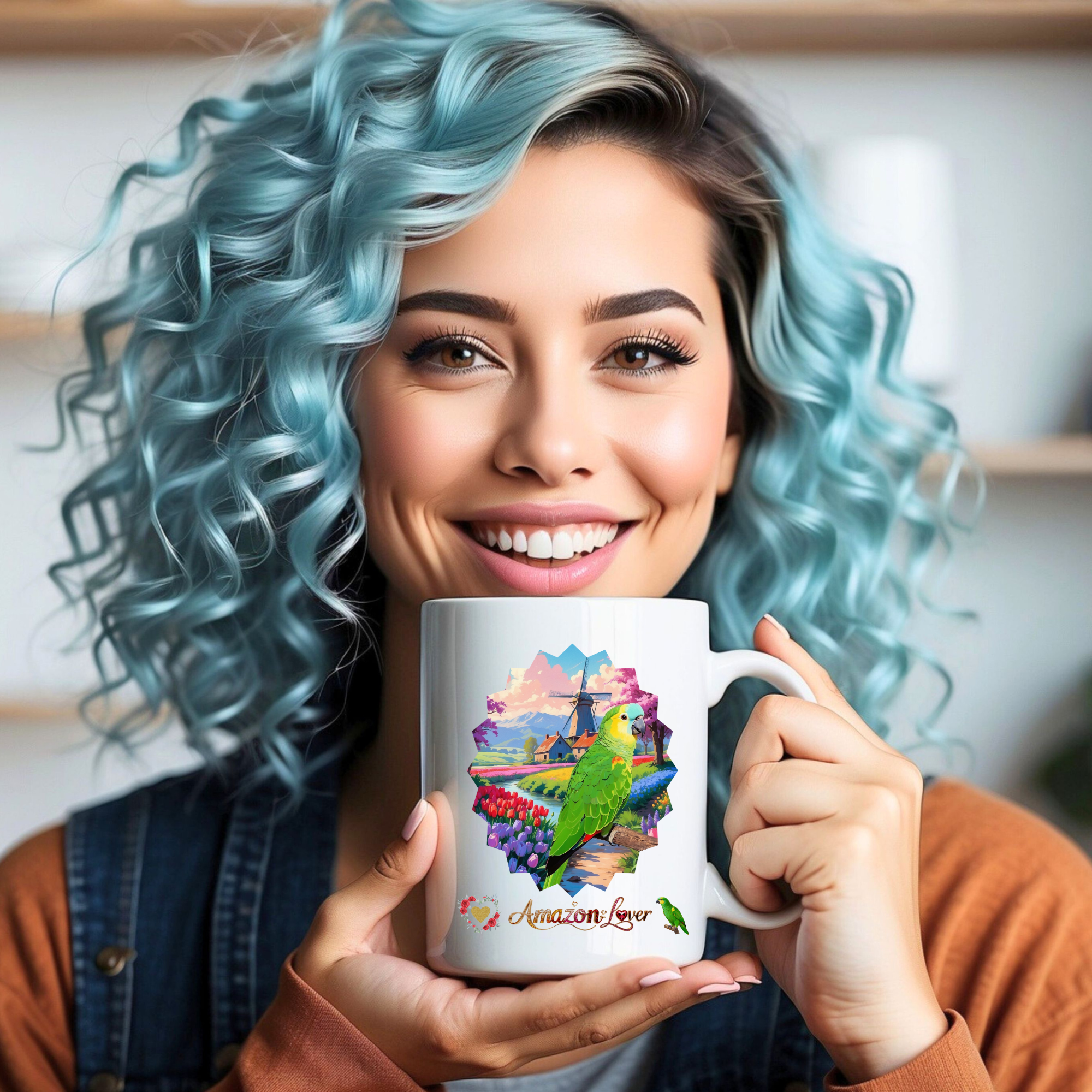 Amazon Lover Floral Scenic Mug