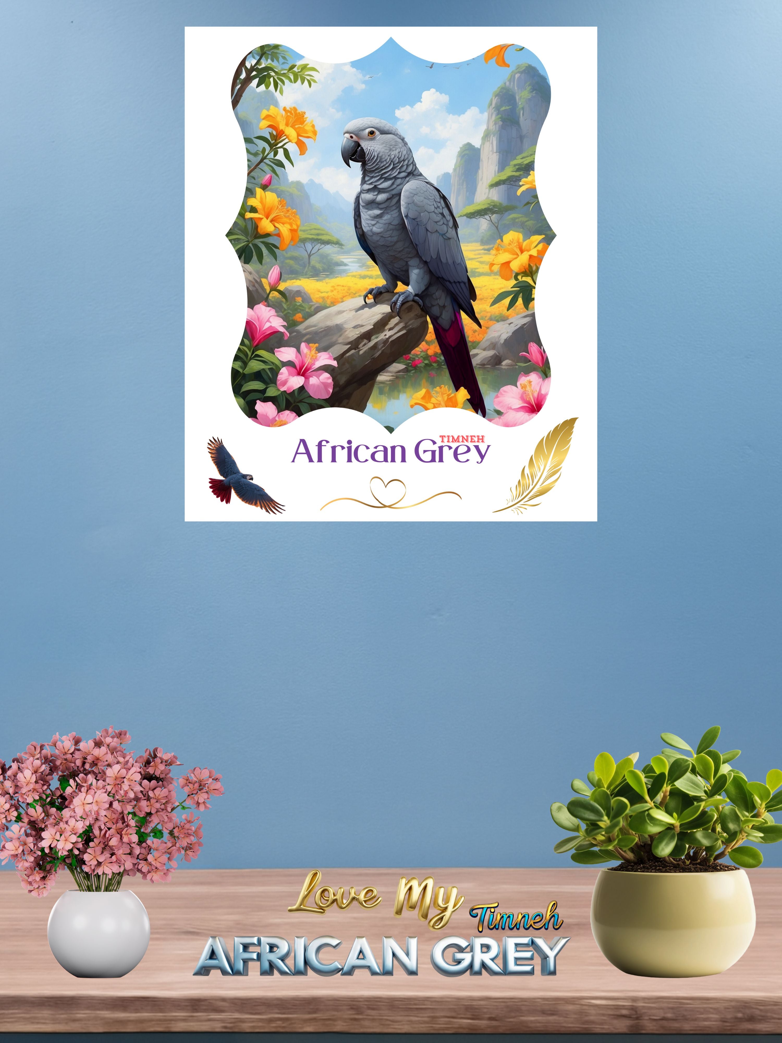 Nature Africa Grey Timneh Wall-Hanging