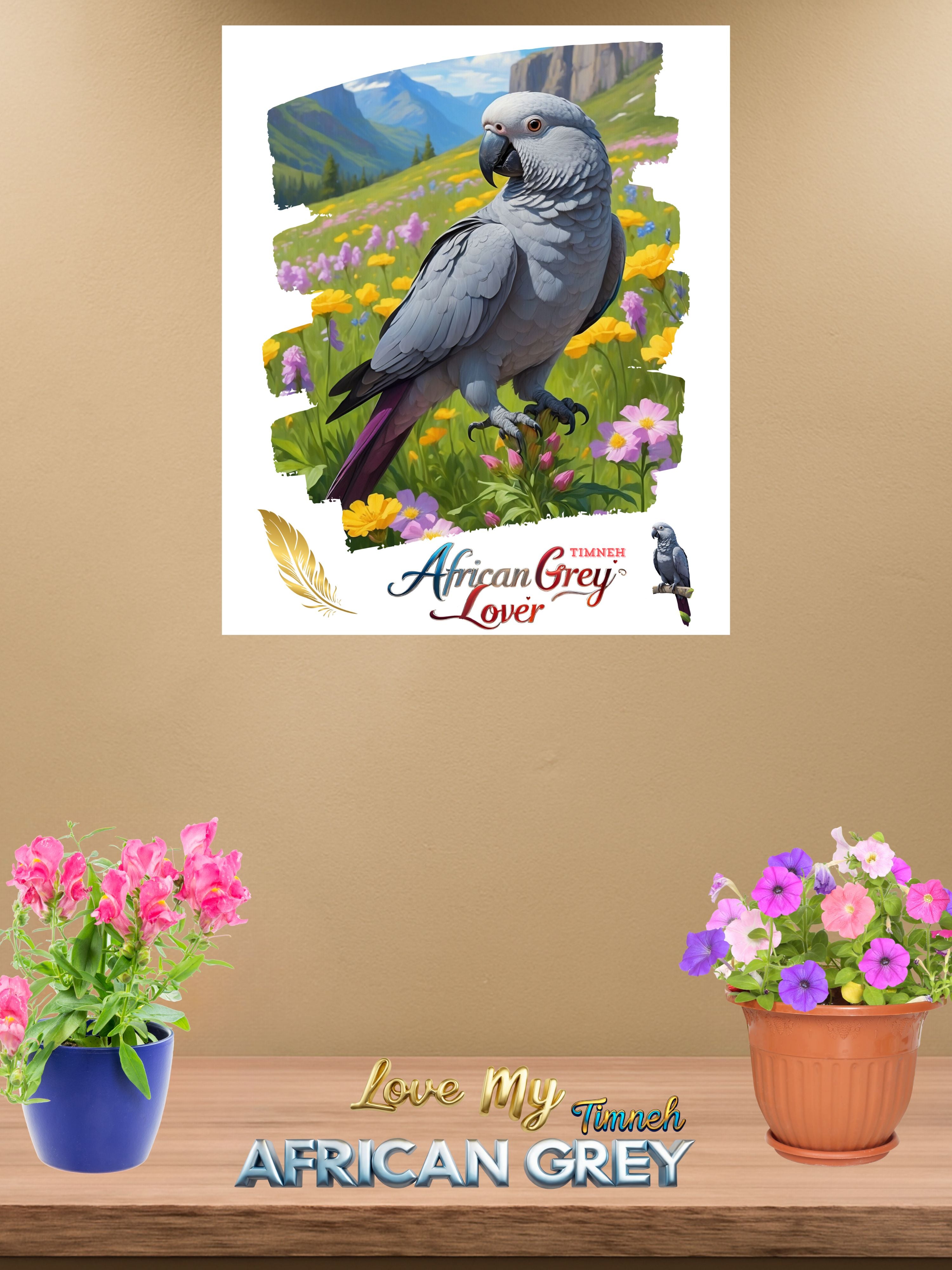 Africa Grey Timneh Lover Wall-Hanging