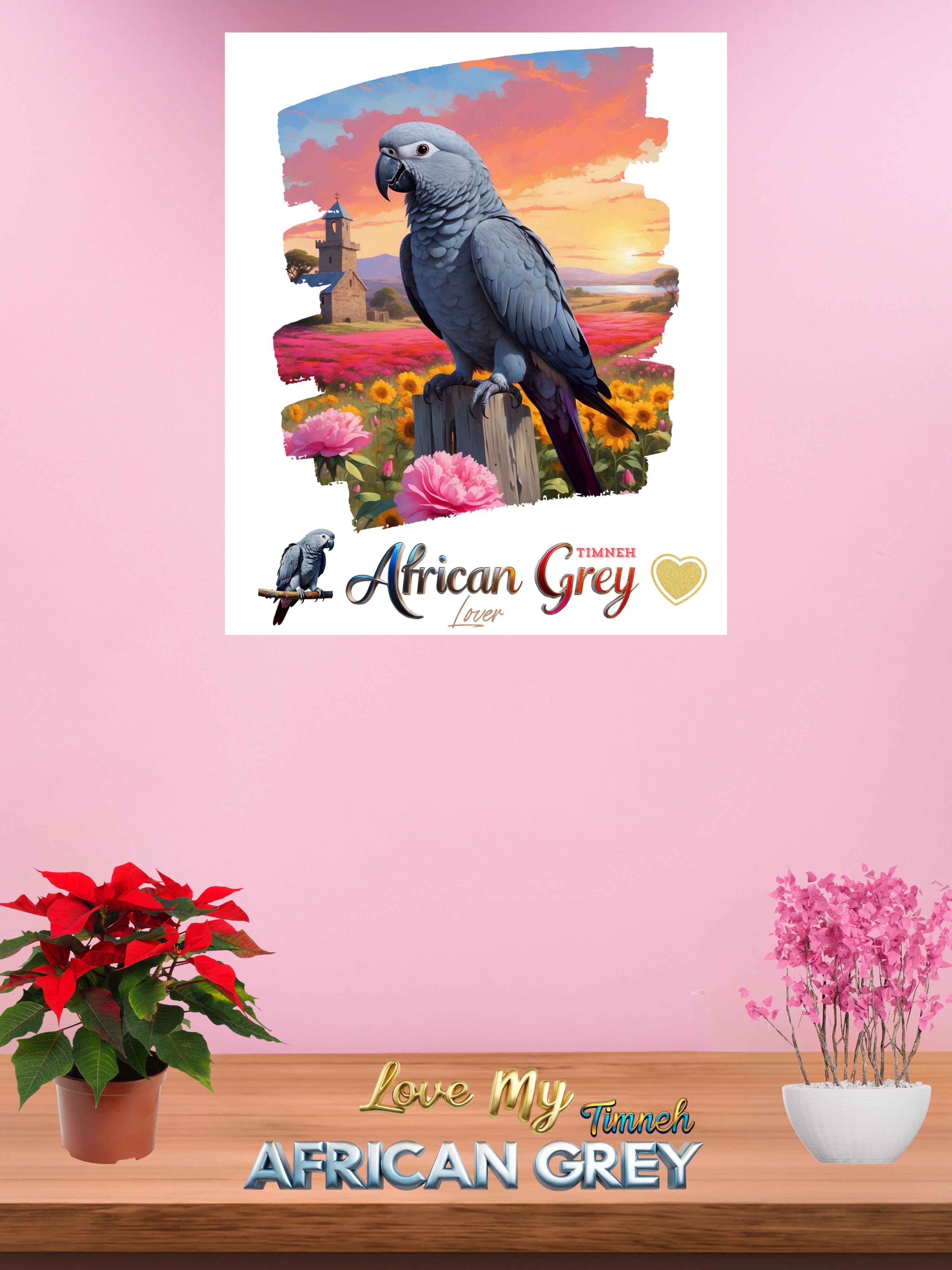 Africa Grey Timneh Lover Wall-Hanging