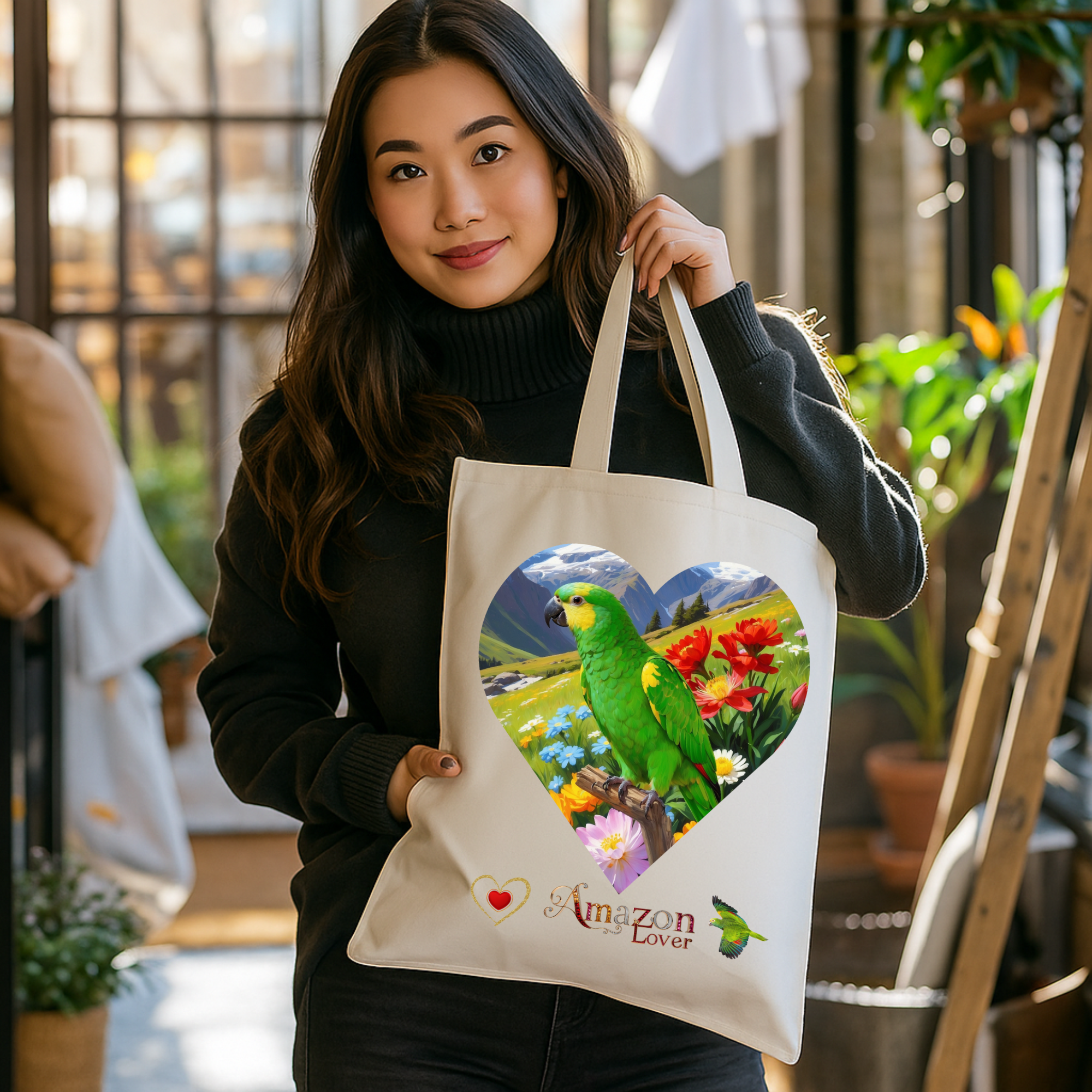 Amazon Lover Floral Tote Bag
