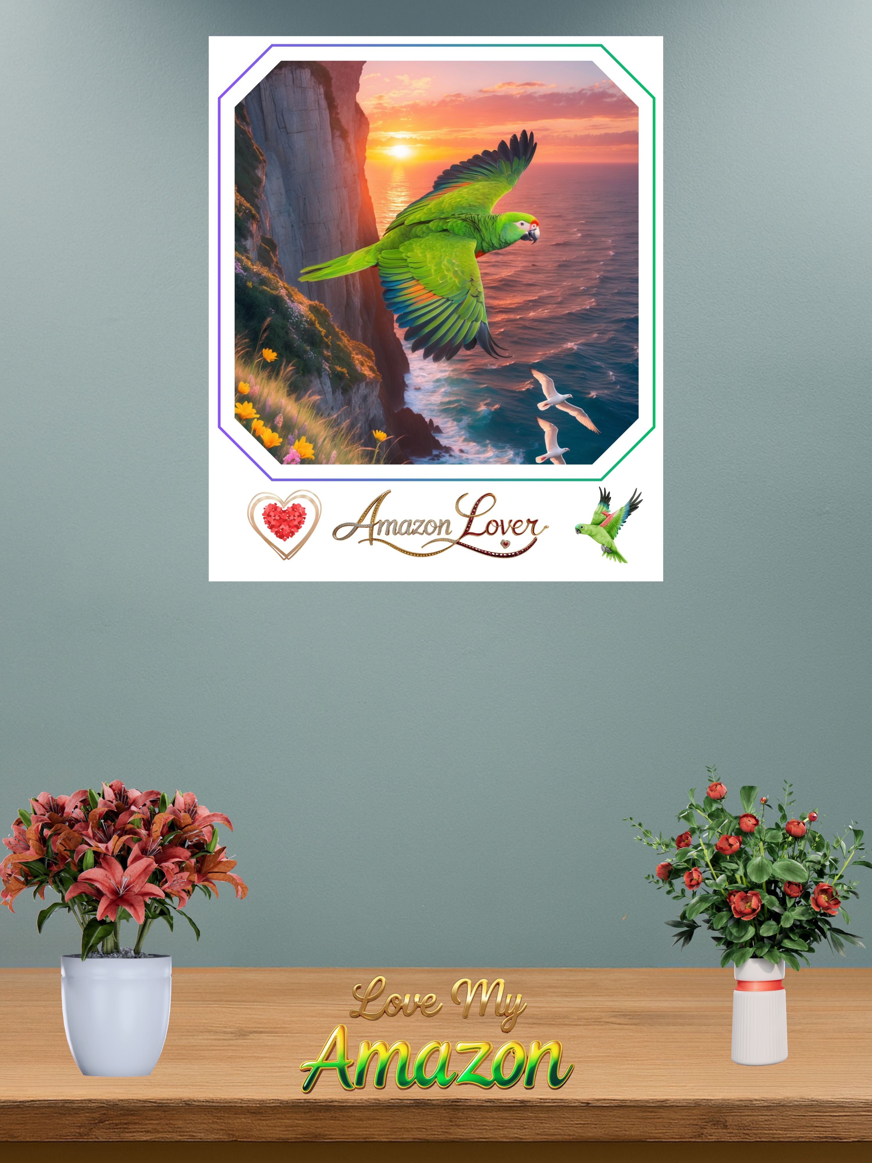Amazon Lover Sunset Wall-Hanging