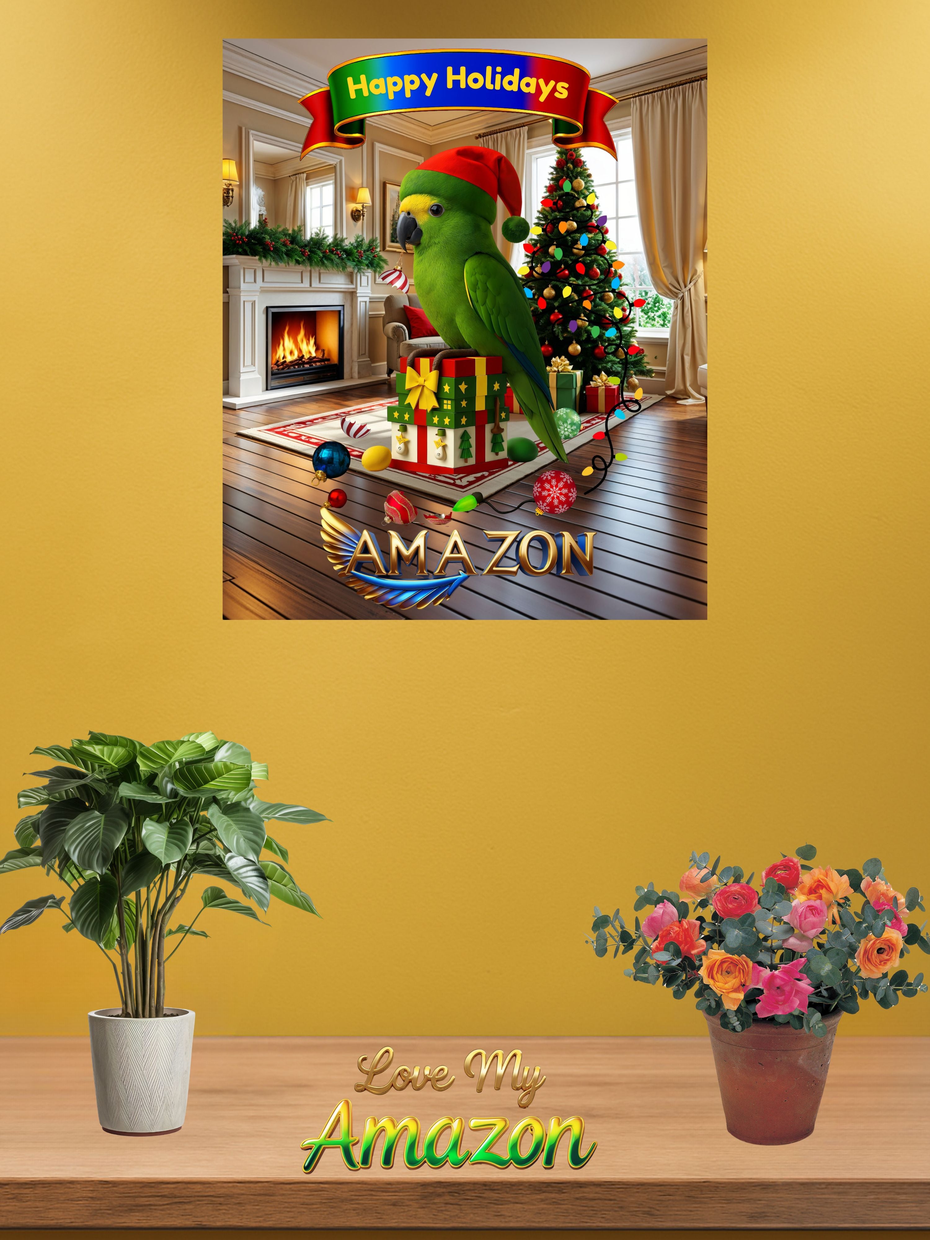 Happy Holidays Amazon Wall-Hanging