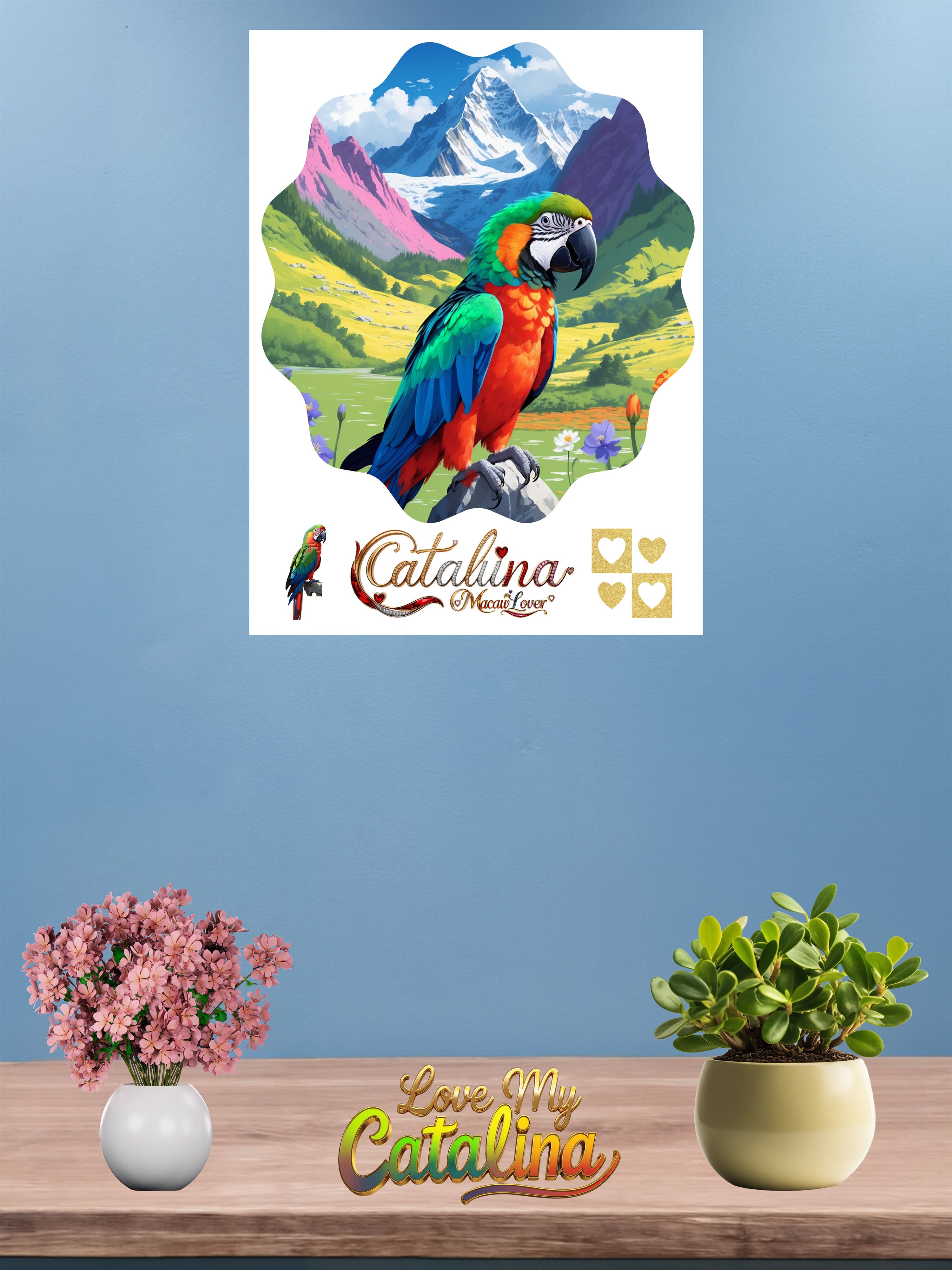 Catalina Macaw Lover Valley Wall-Hanging