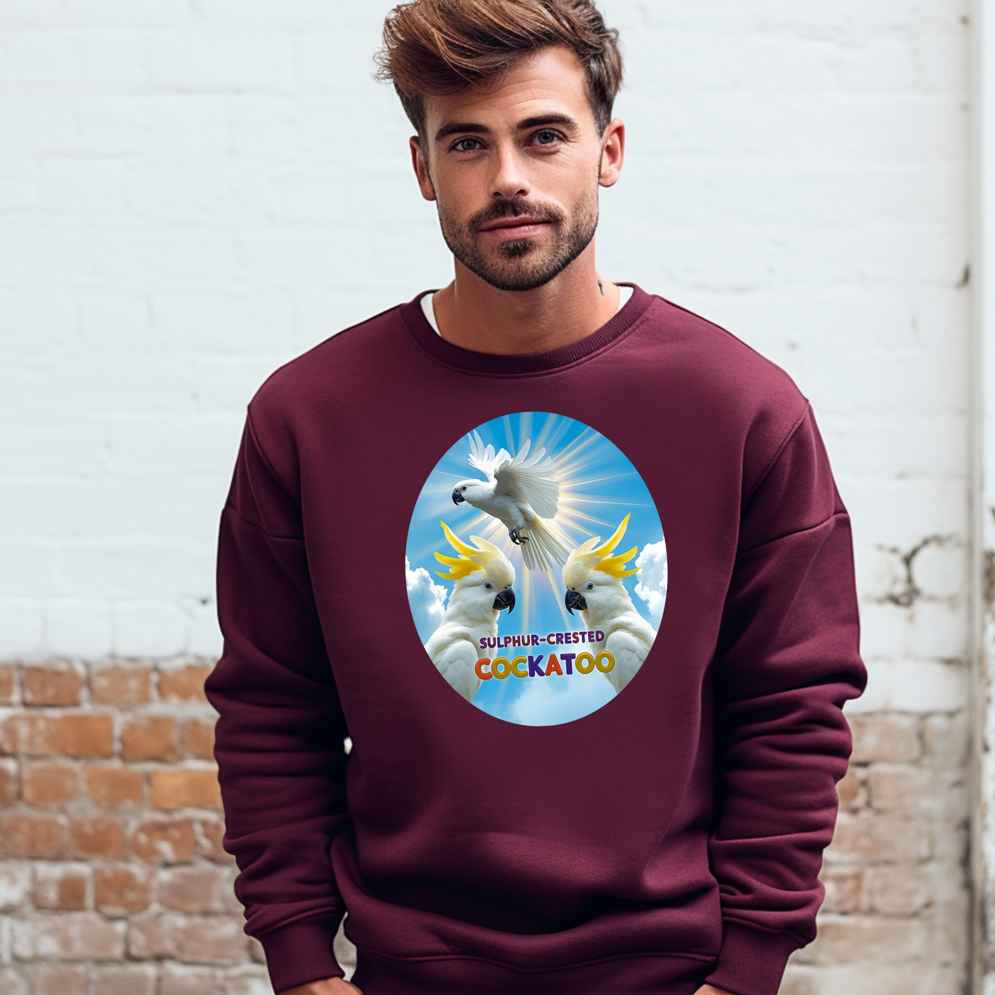 Sulphur-Crested Cockatoo Flying Sweatshirt
