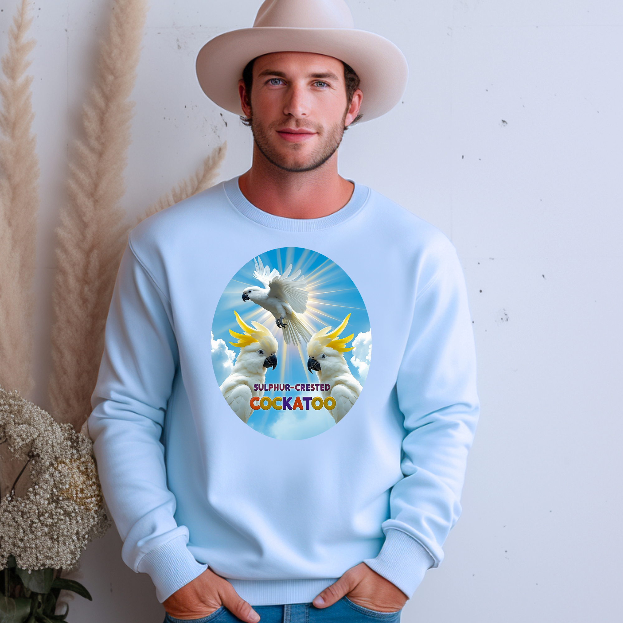 Sulphur-Crested Cockatoo Flying Sweatshirt
