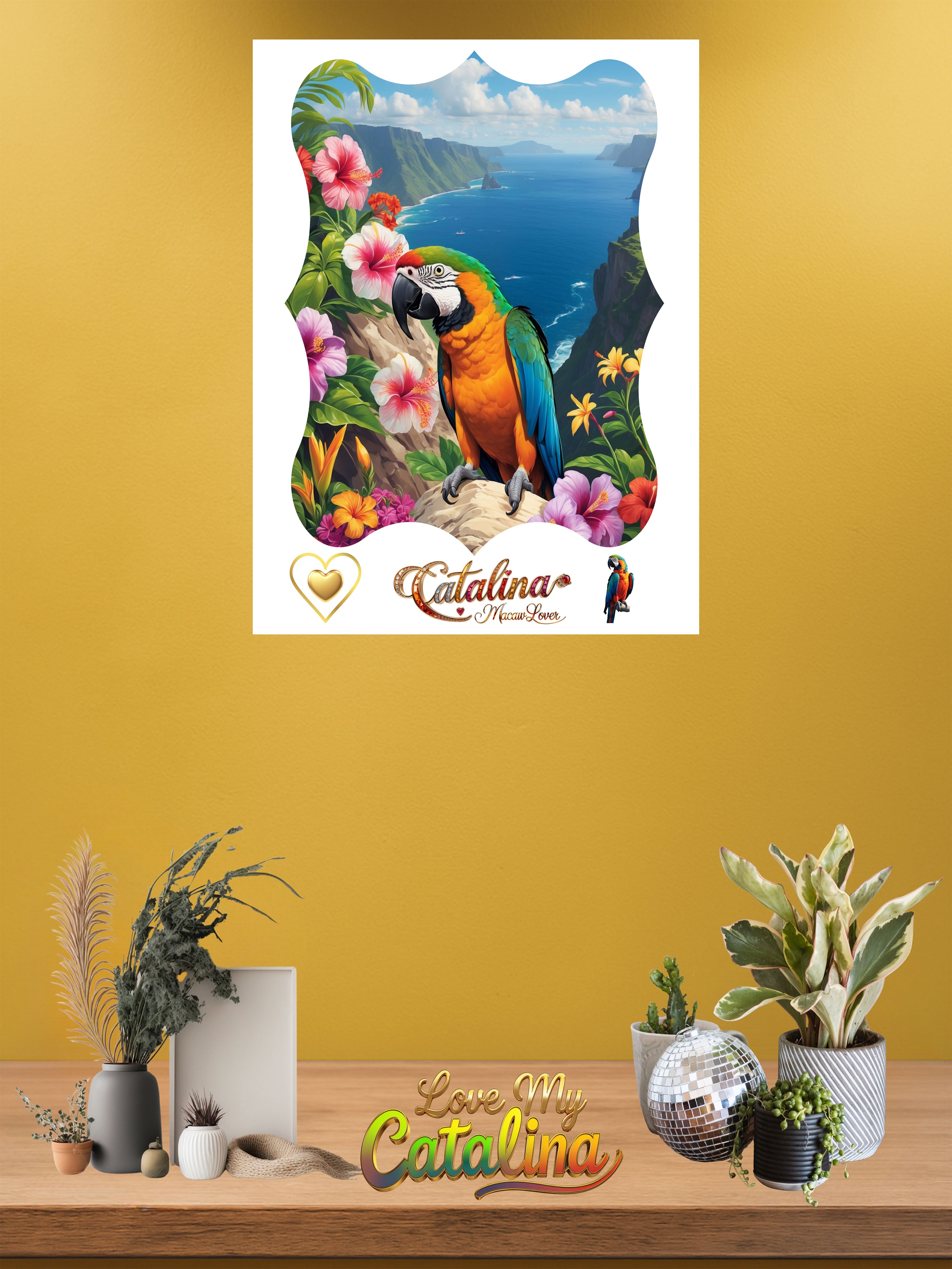 Catalina Macaw Lover Valley Wall-Hanging