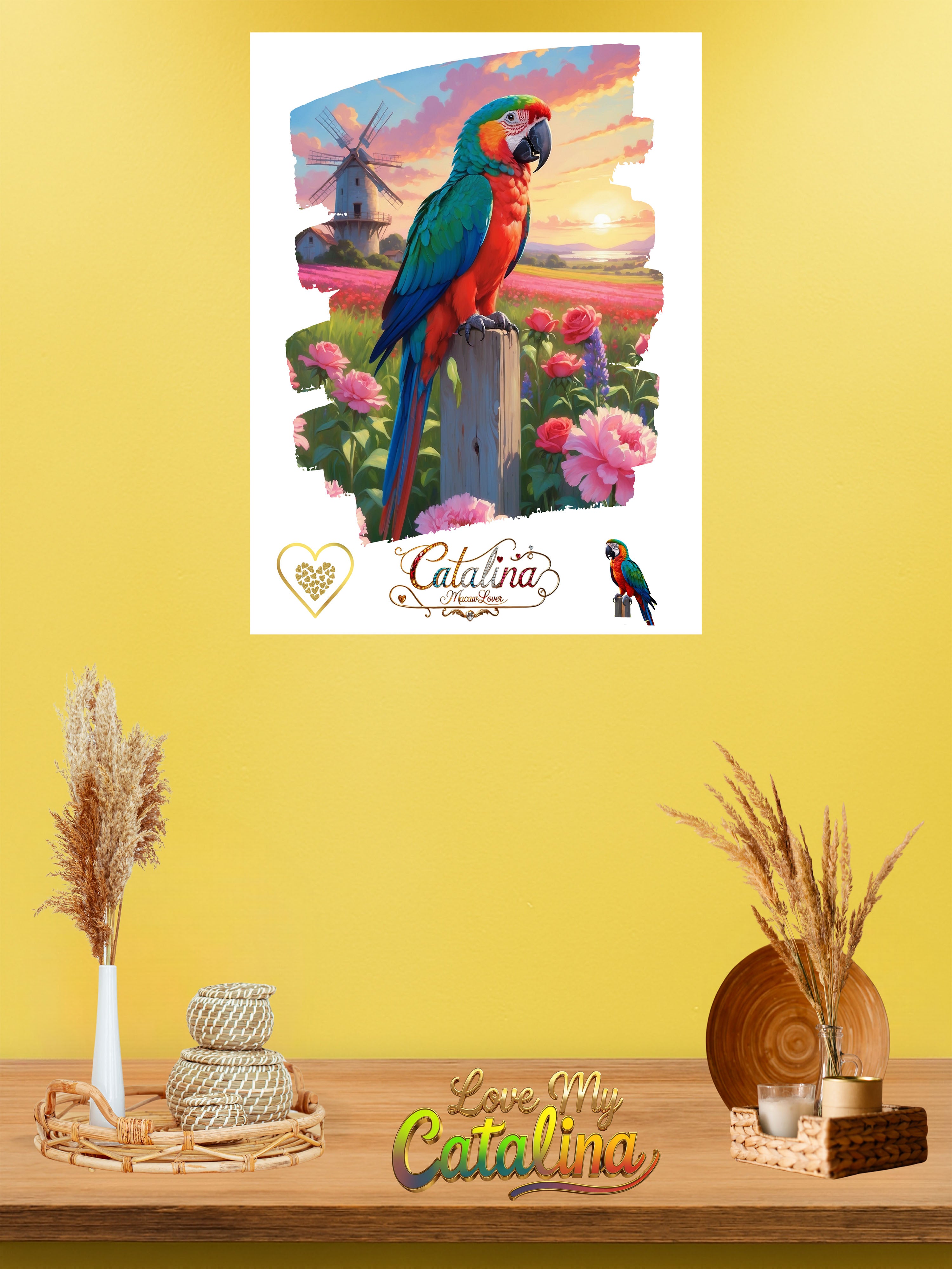 Catalina Macaw Lover Wall-Hanging