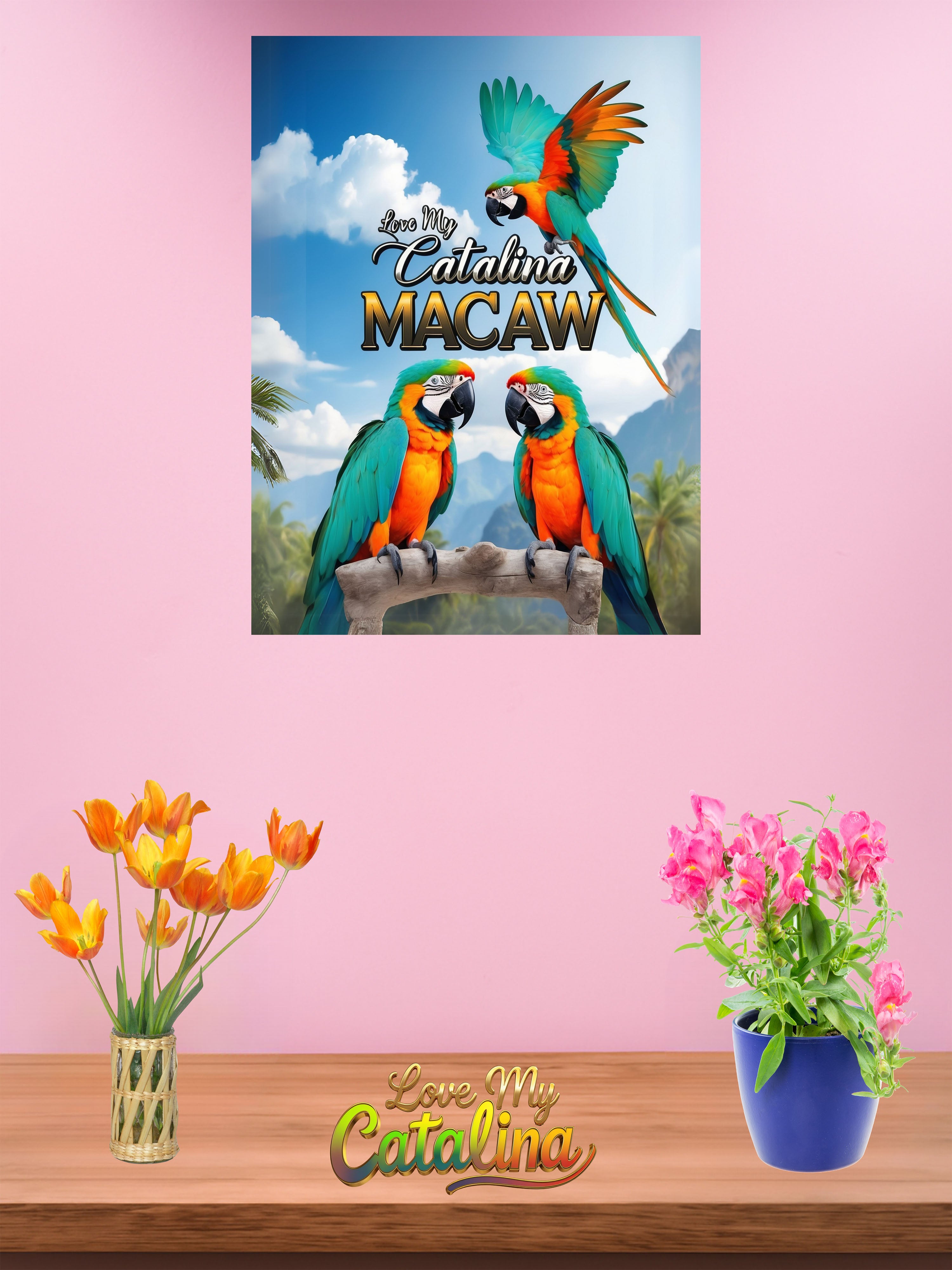 Love My Catalina Macaw Wall-Hanging