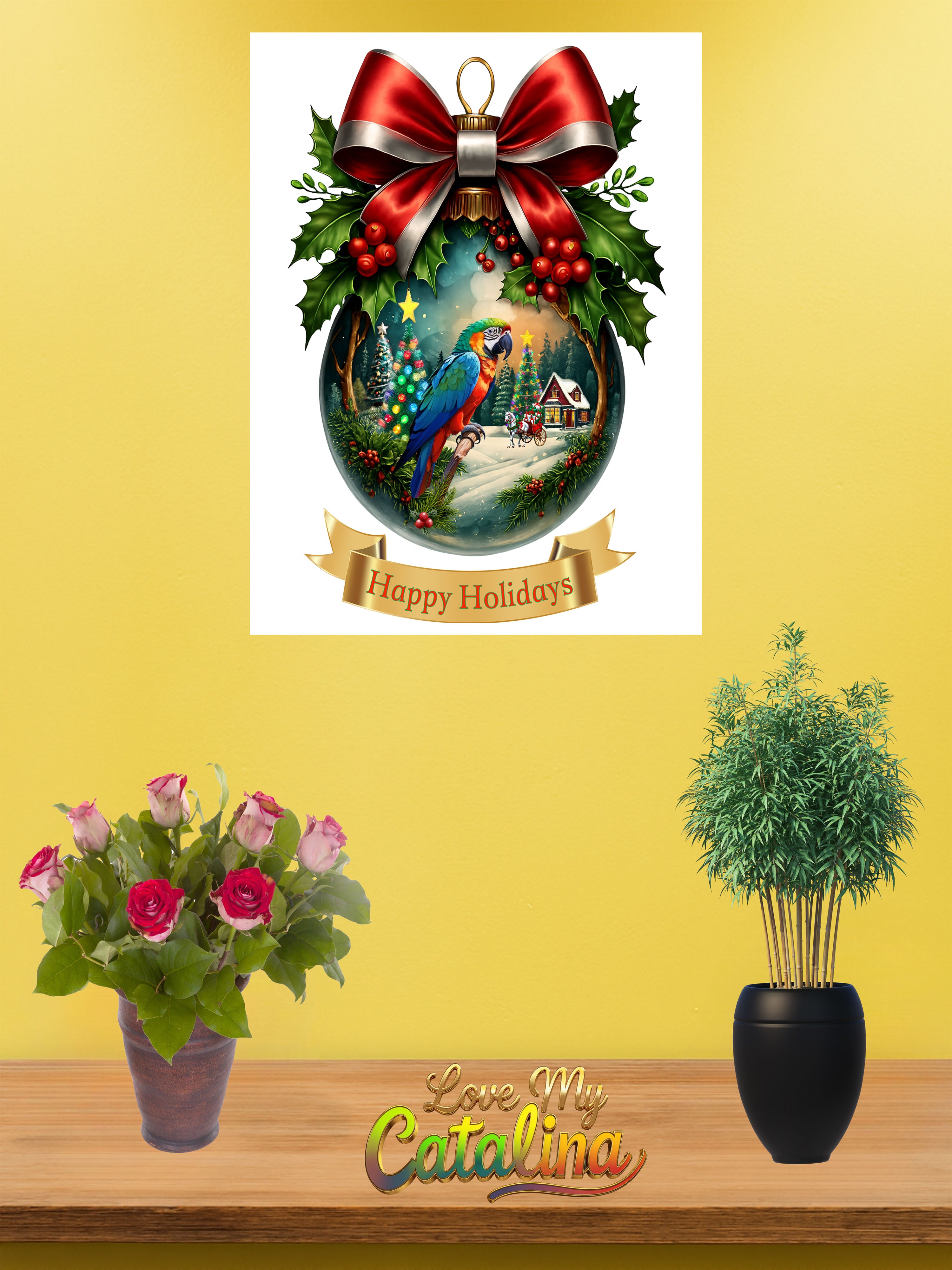 Happy Holidays Catalina Wall-Hanging