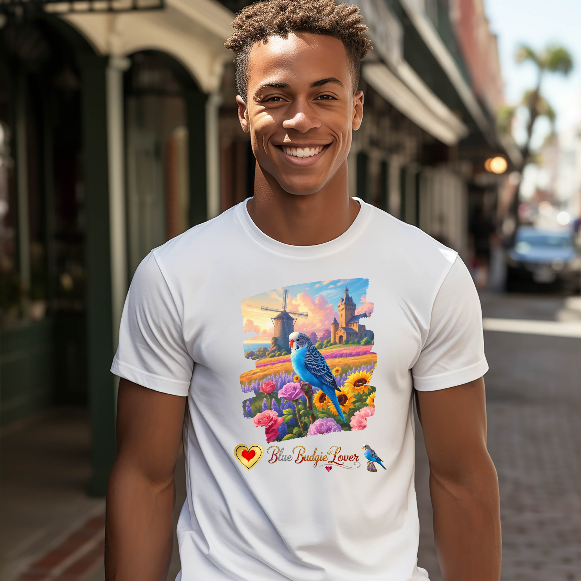Blue Budgie T-Shirt