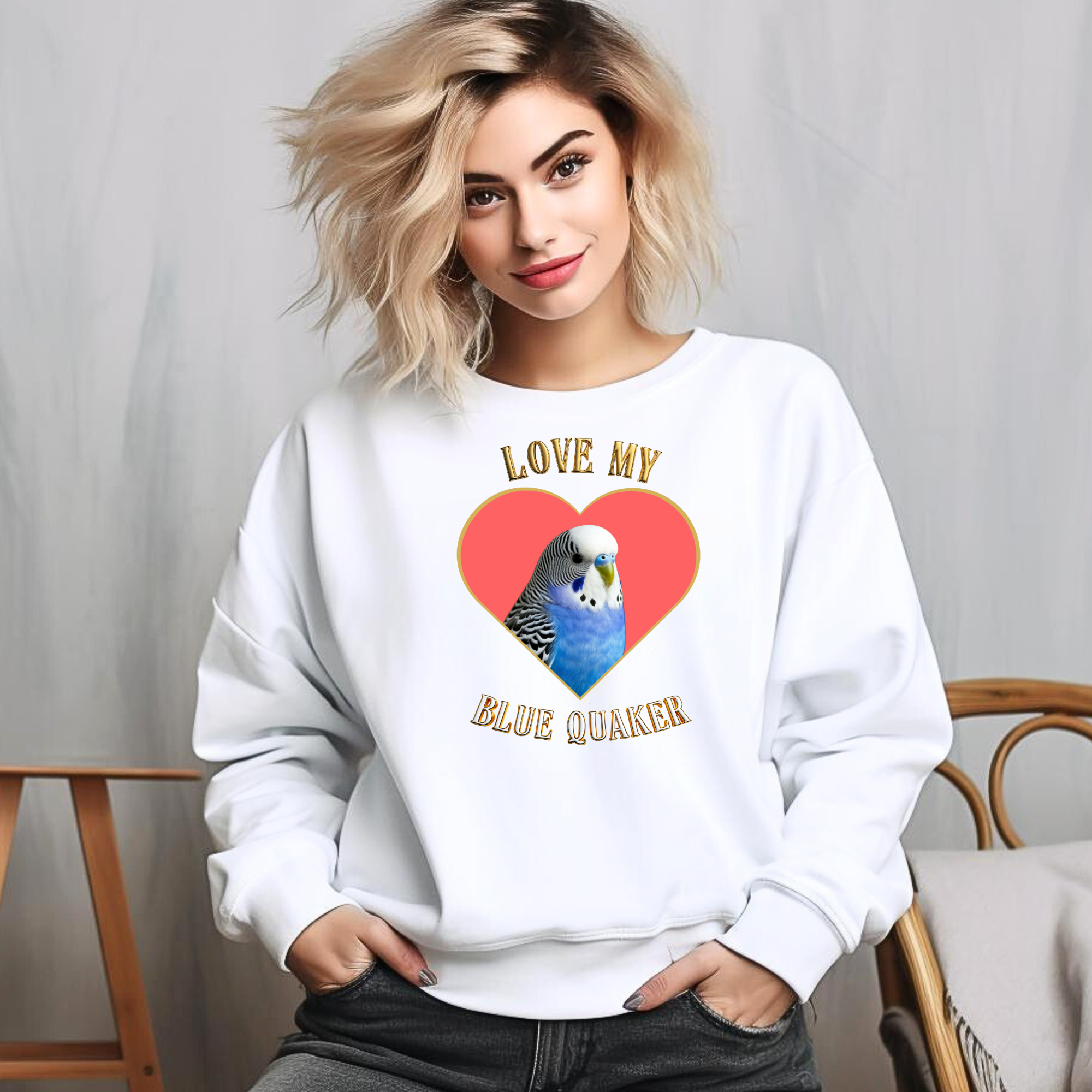Blue Budgie Sweatshirt