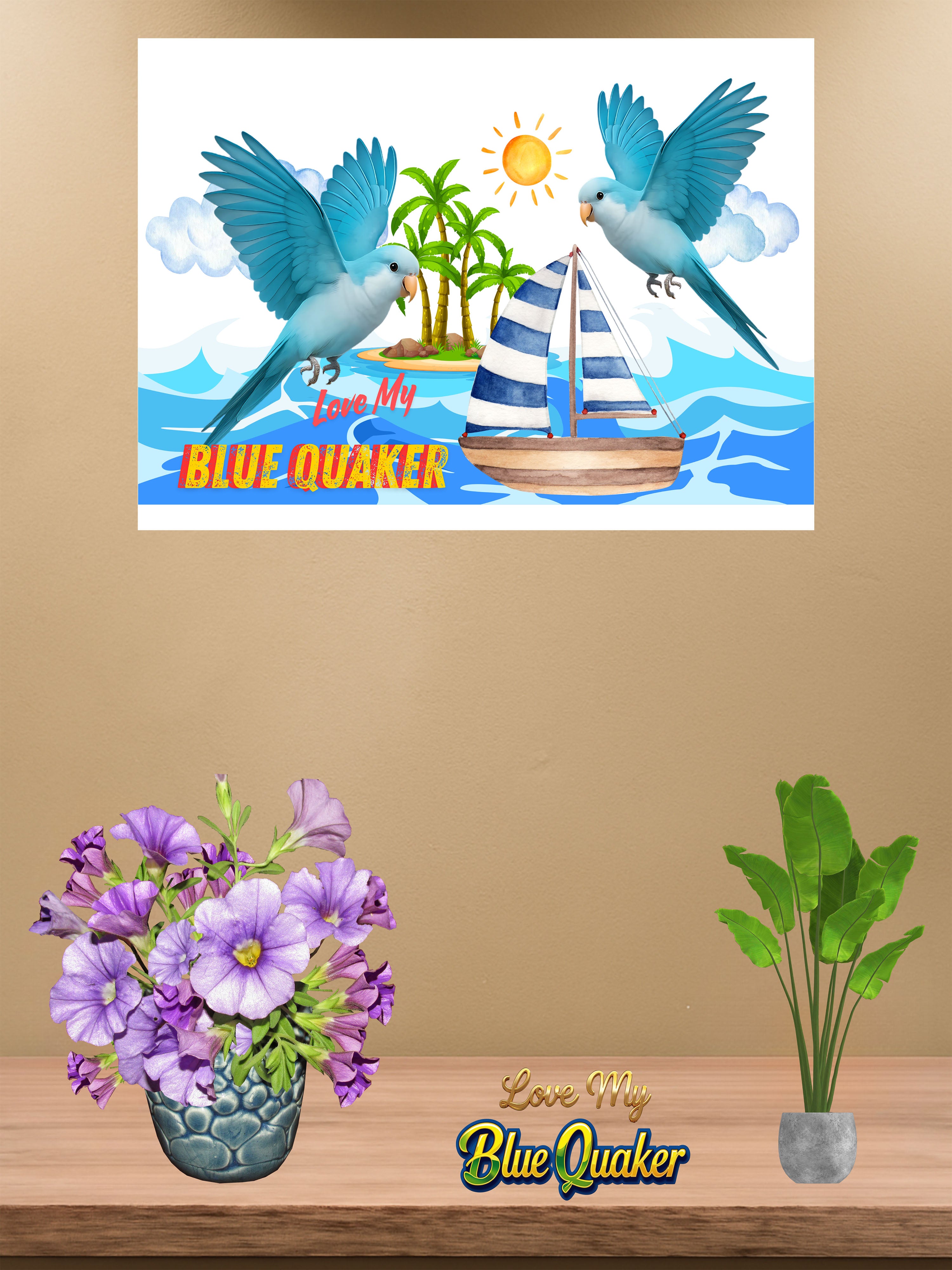 Love My Blue Quaker Wall-Hanging