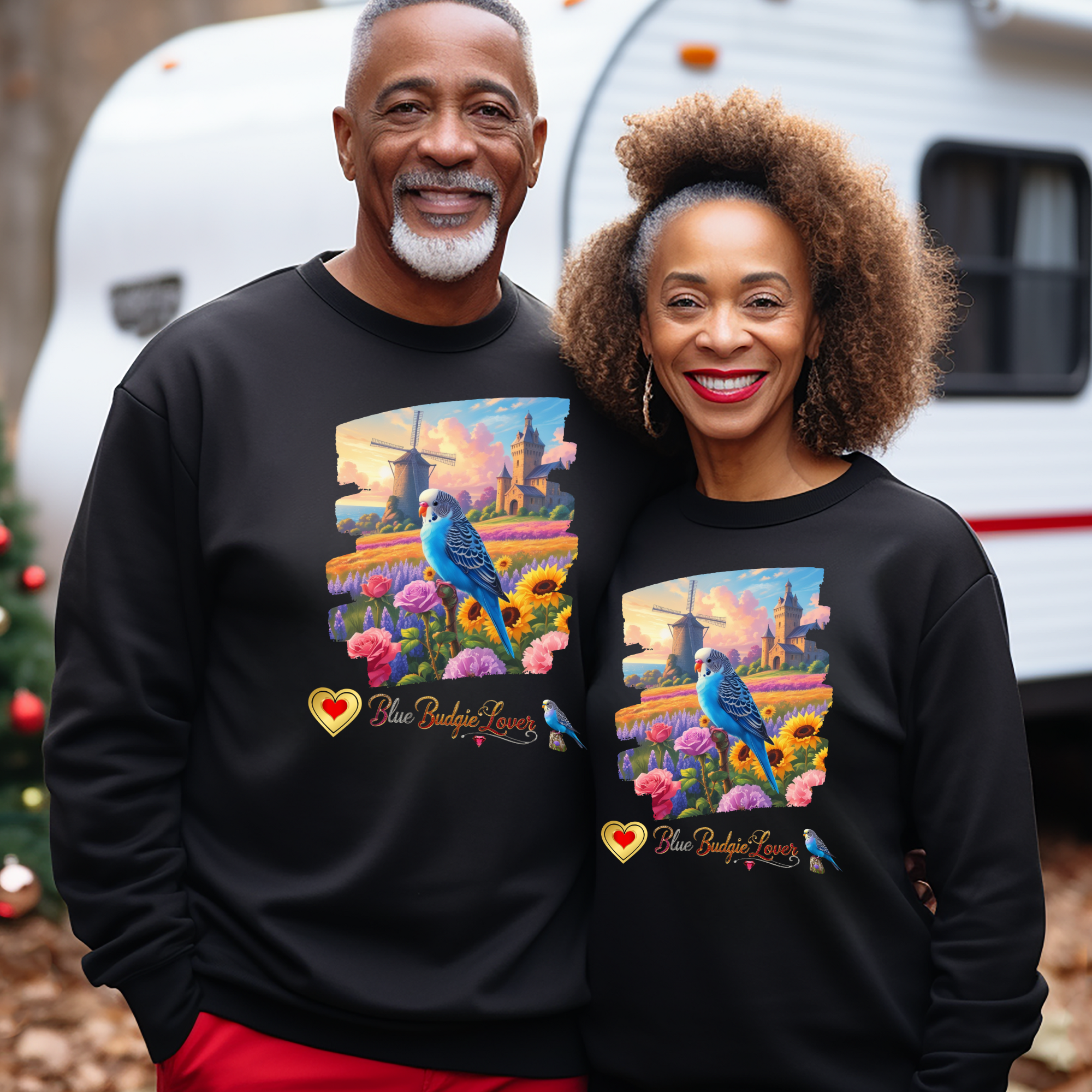 Blue Budgie Lover Sweatshirt
