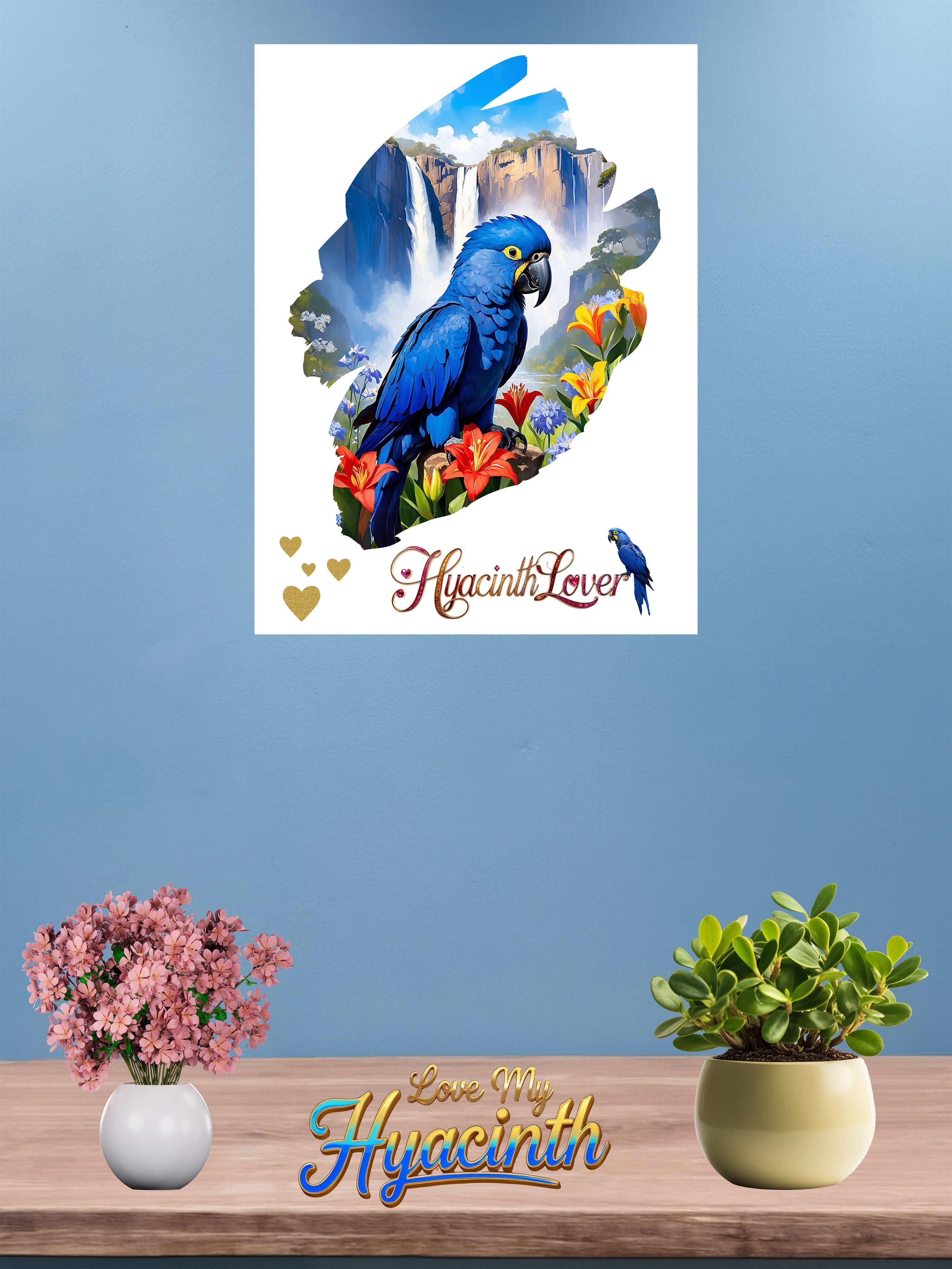 Hyacinth Lover Waterfall Wall-Hanging