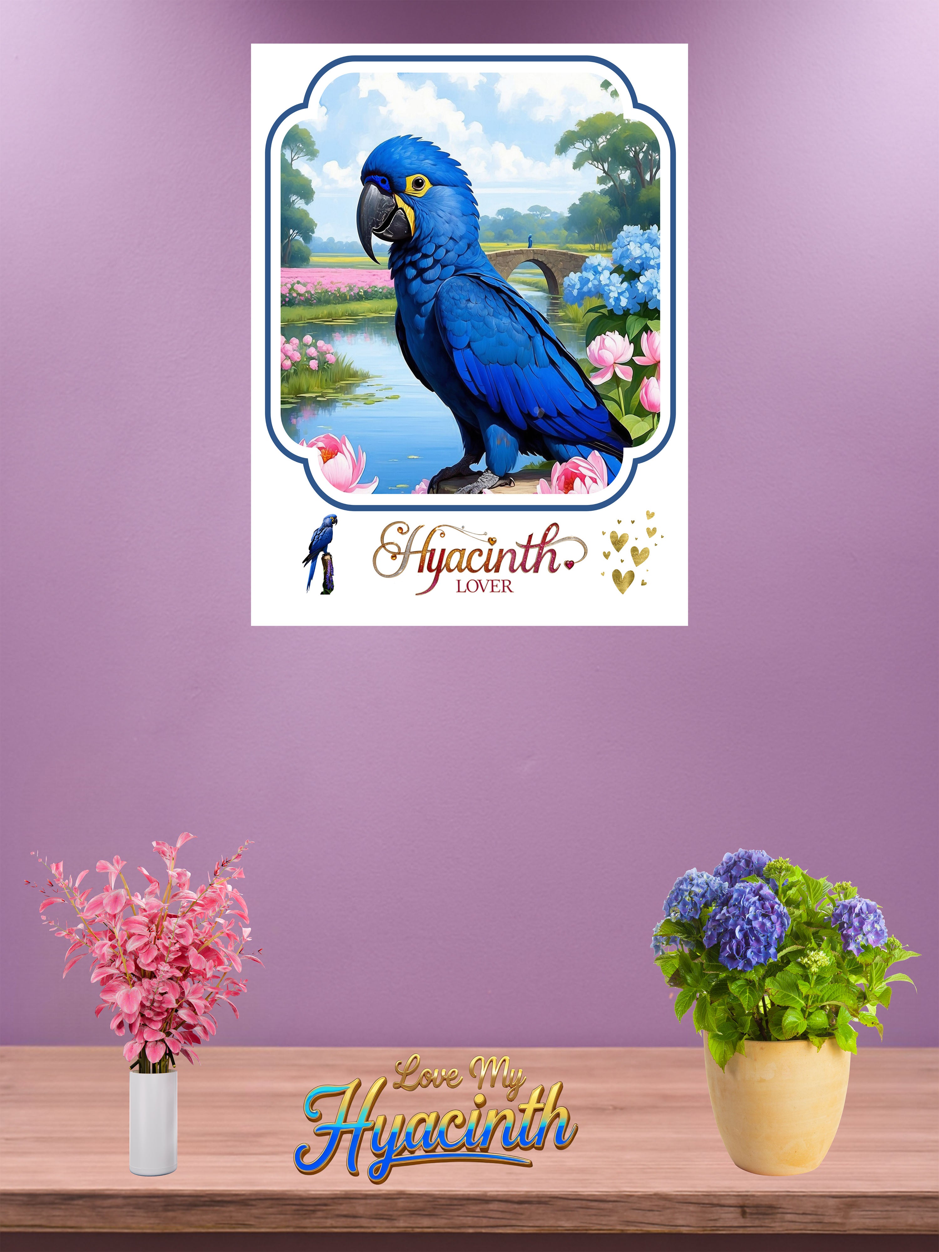 Blue Hyacinth Lover Wall-Hanging