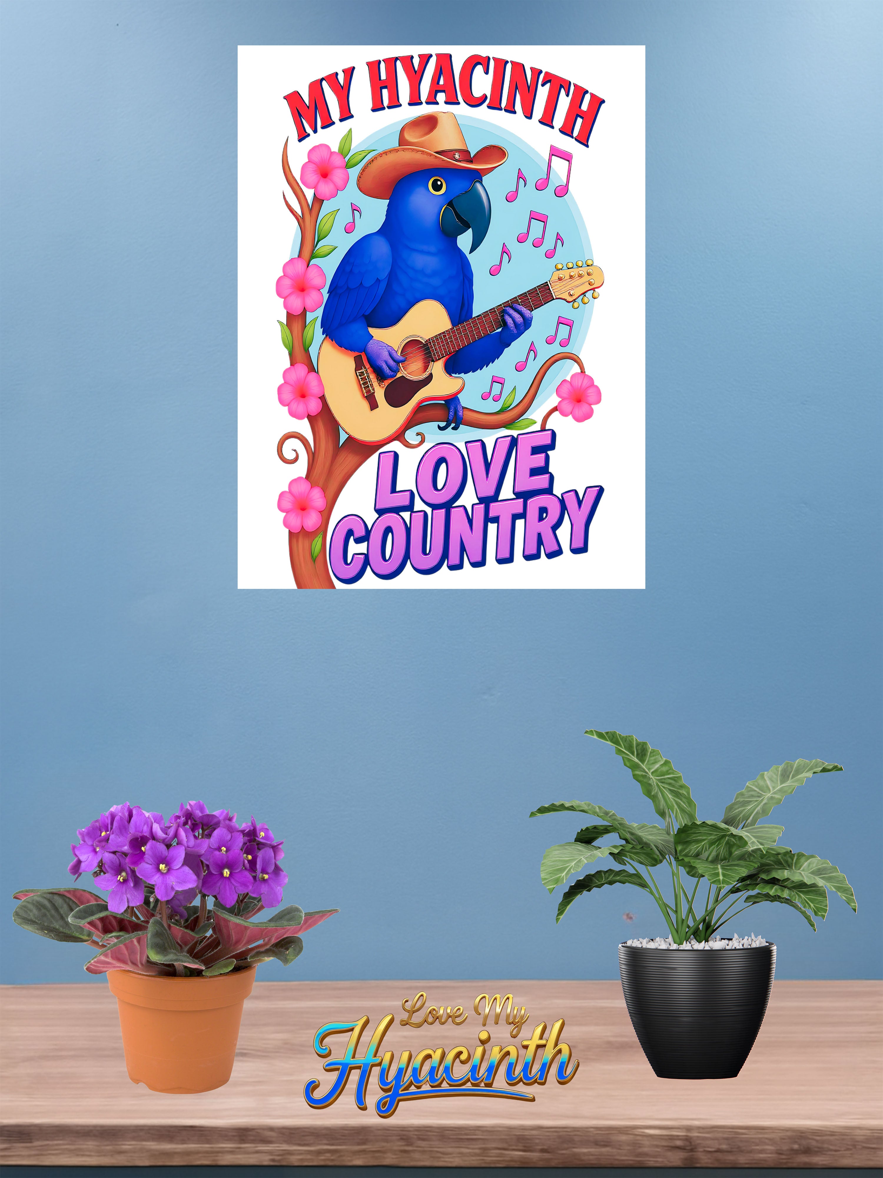 Hyacinth wall hanging