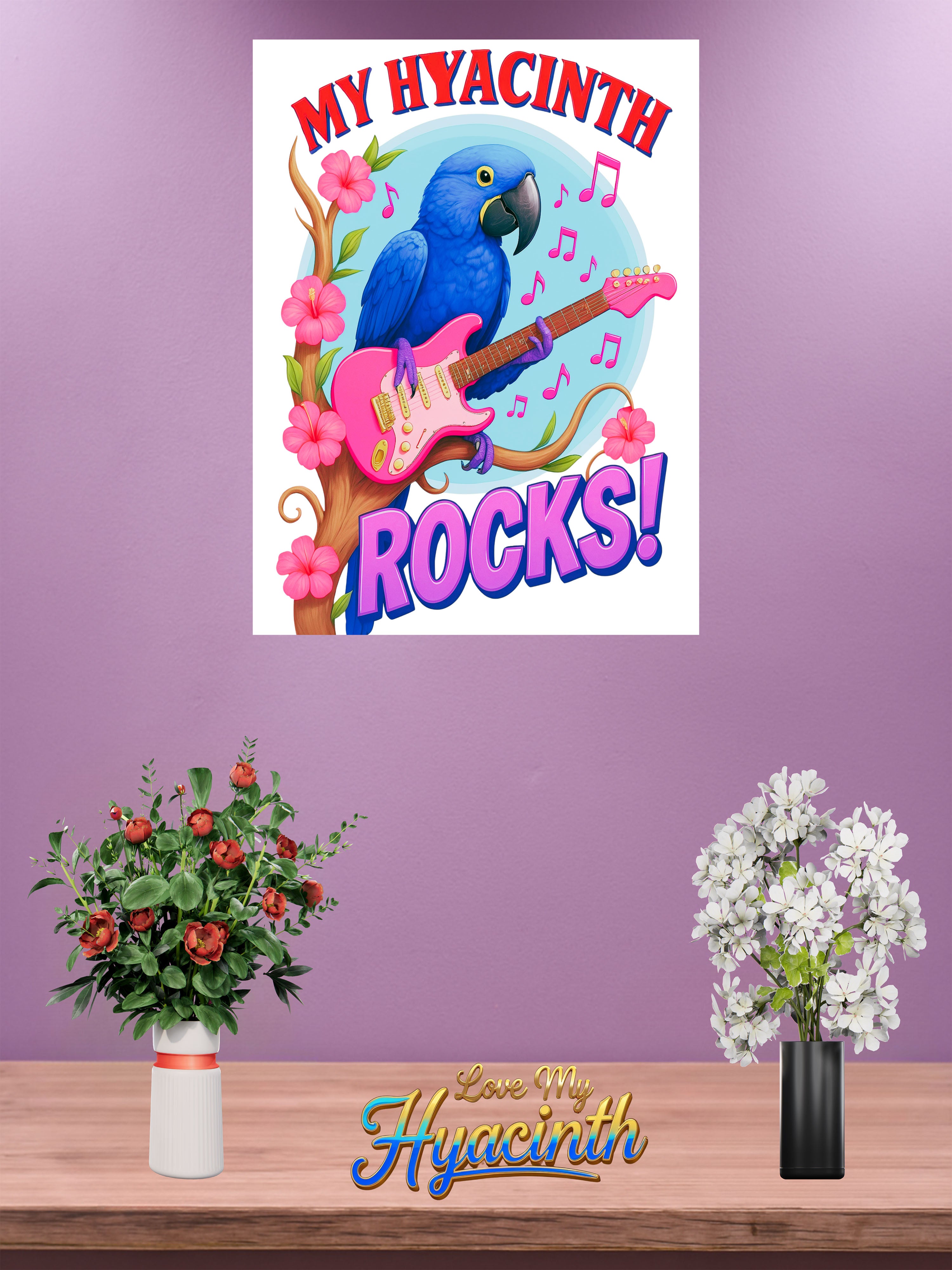 Hyacinth wall hanging