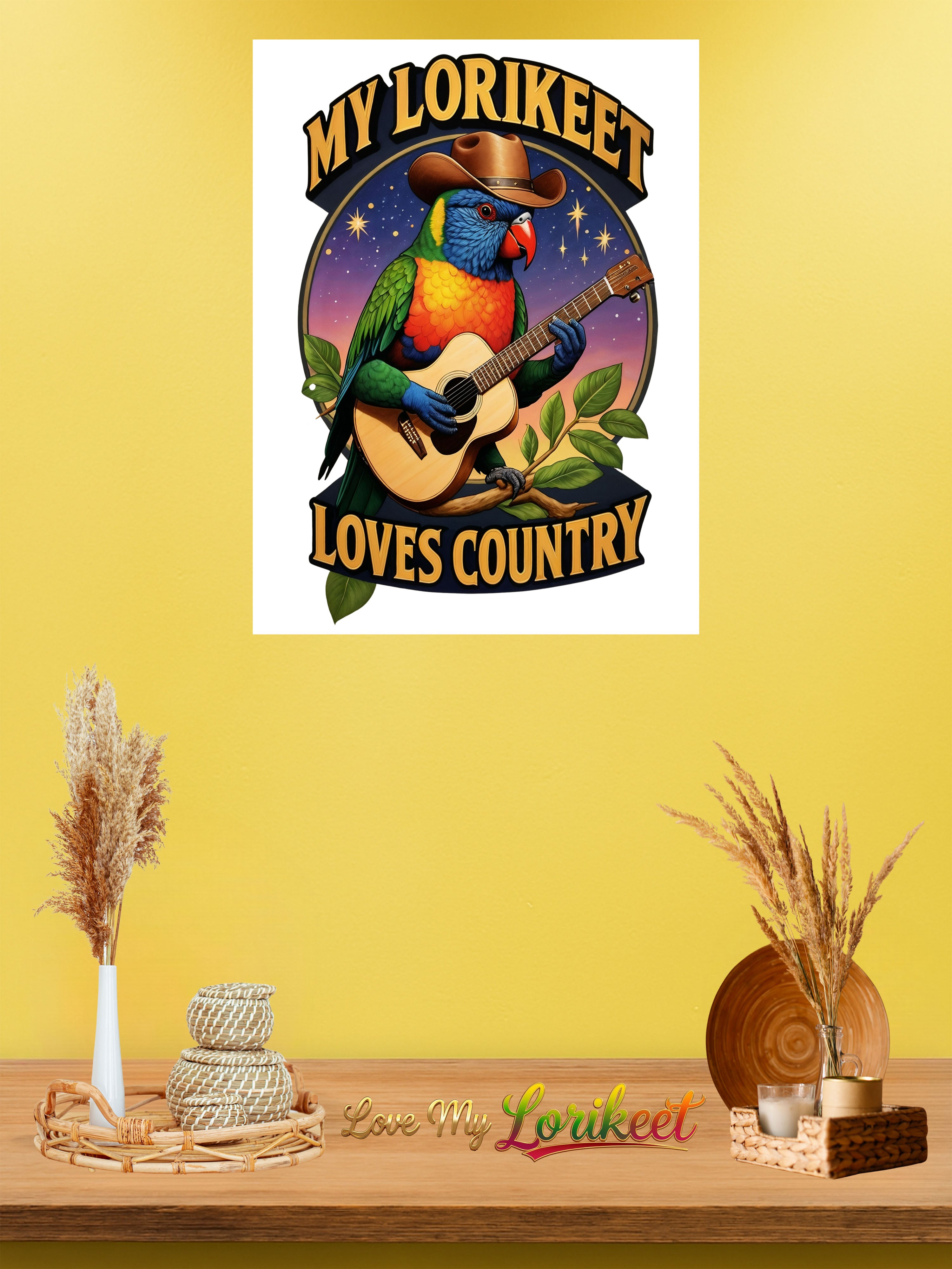 Lorikeet wall hanging