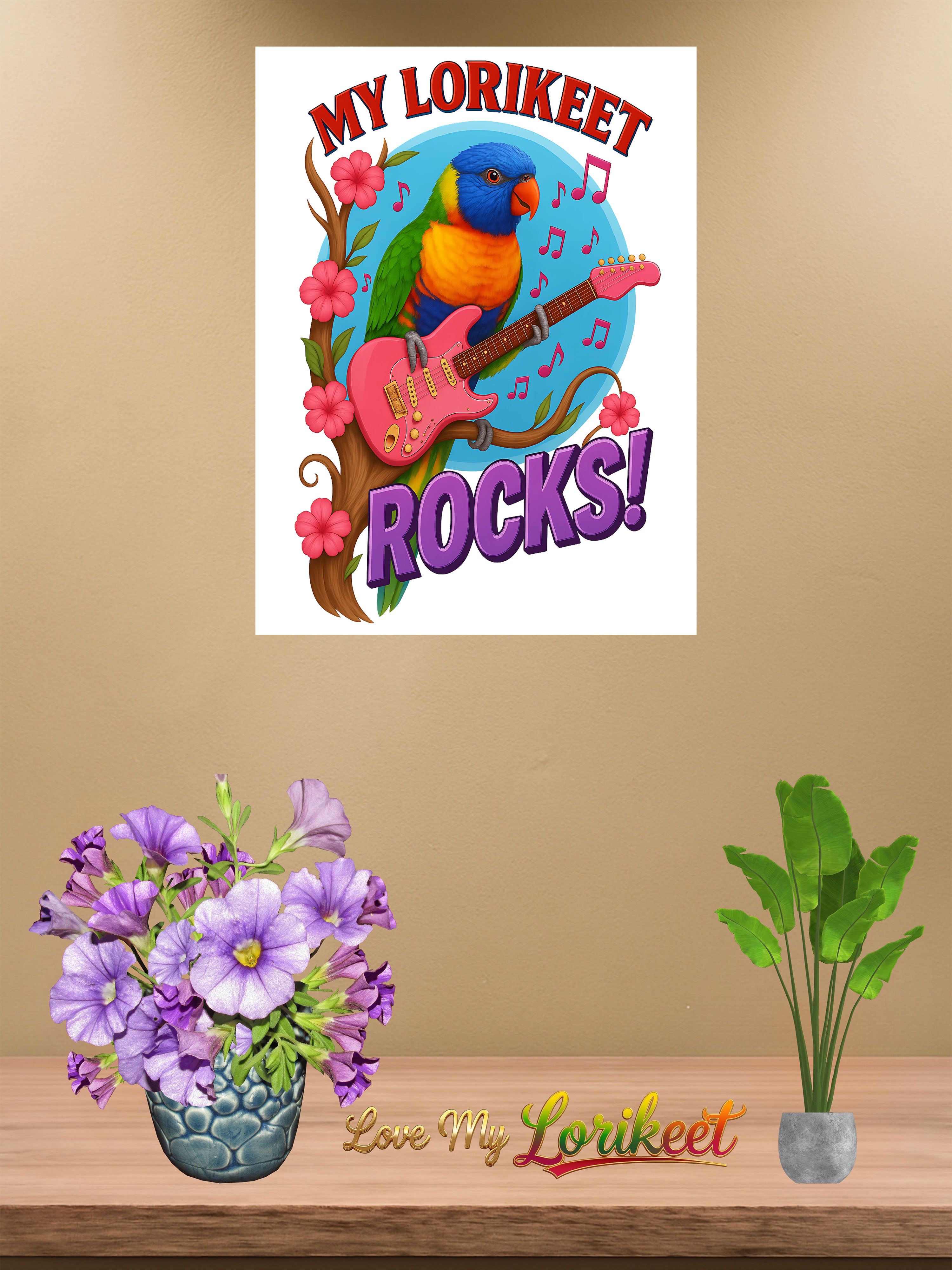 Lorikeet wall hanging