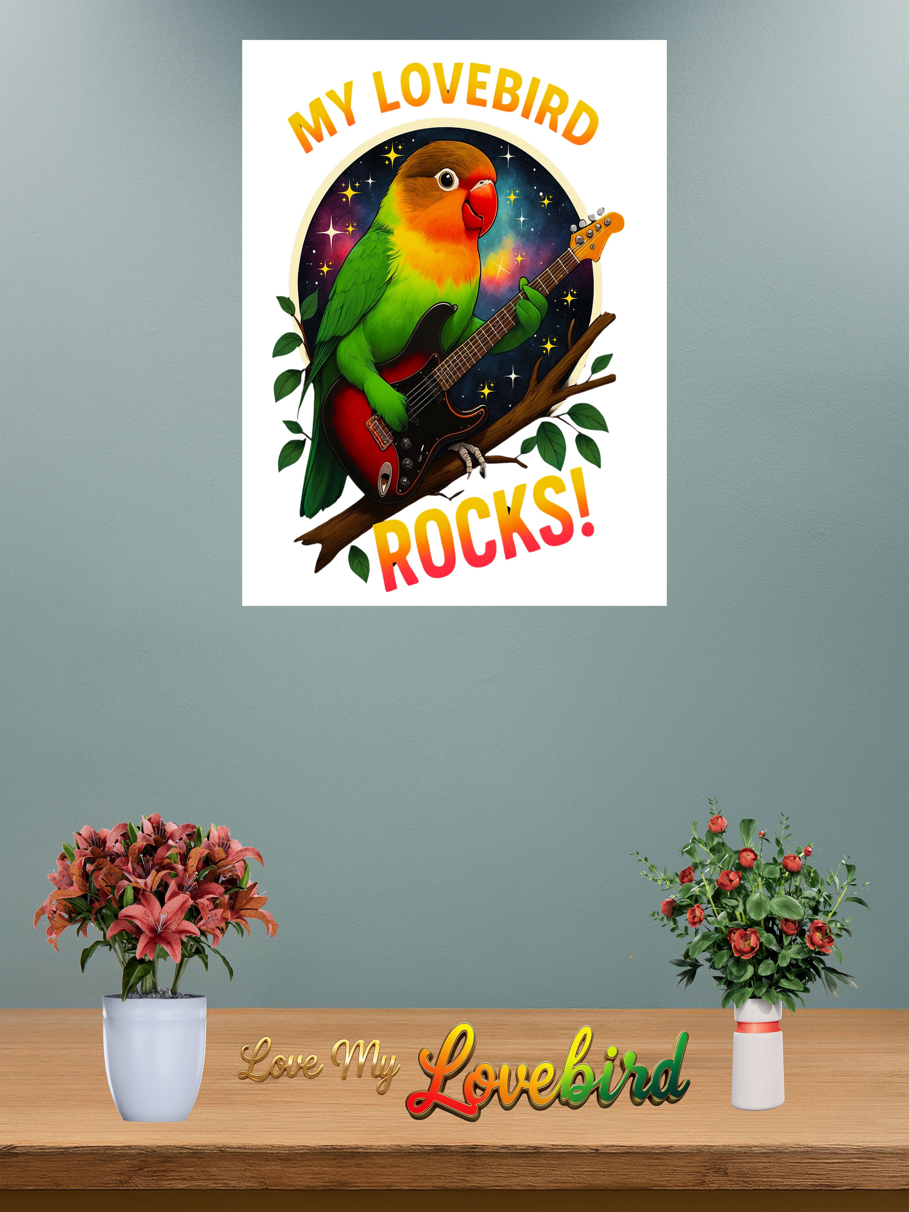 Lovebird wall hanging