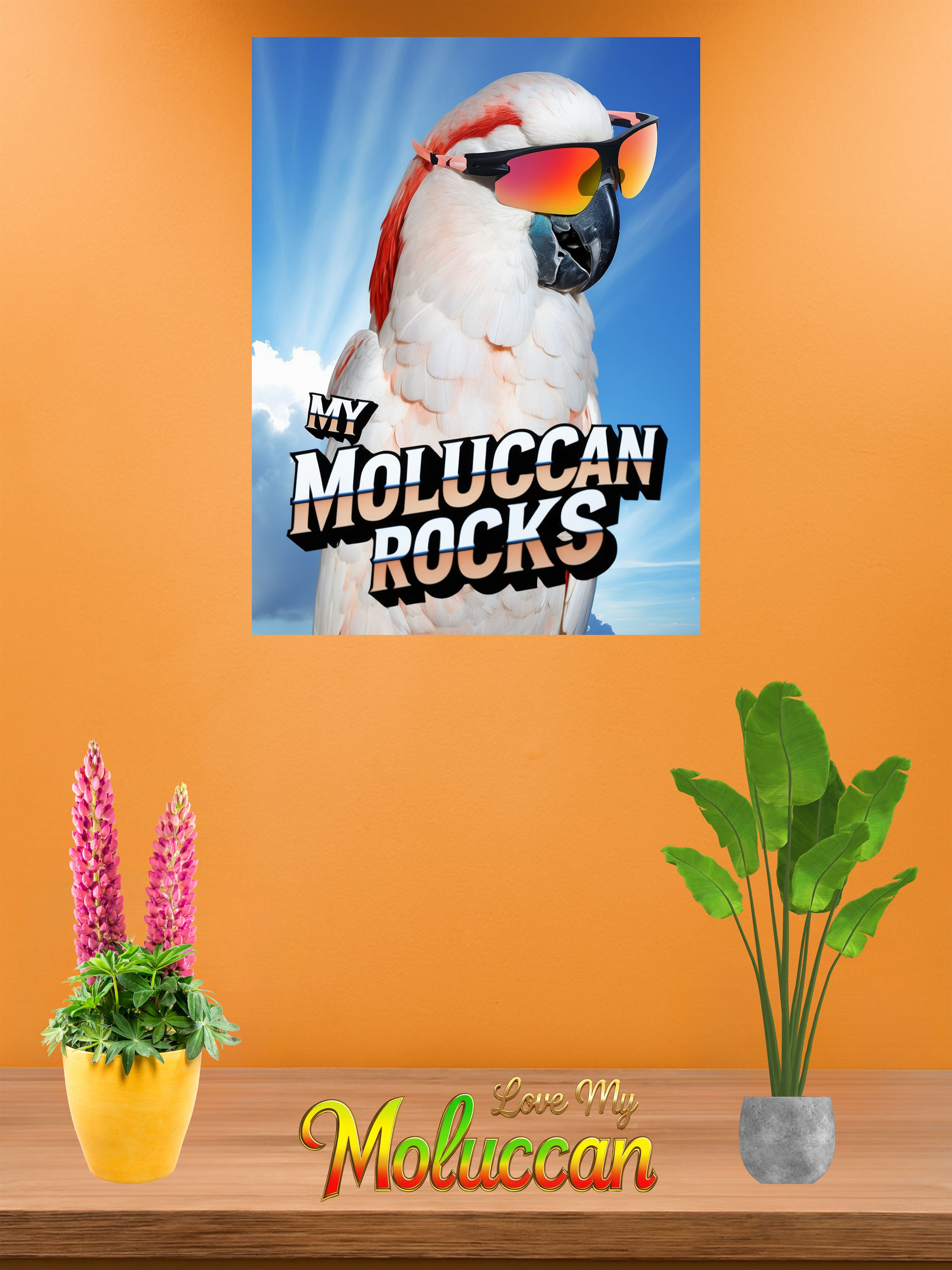 My Moluccan Cockatoo Rocks Wall-Hanging