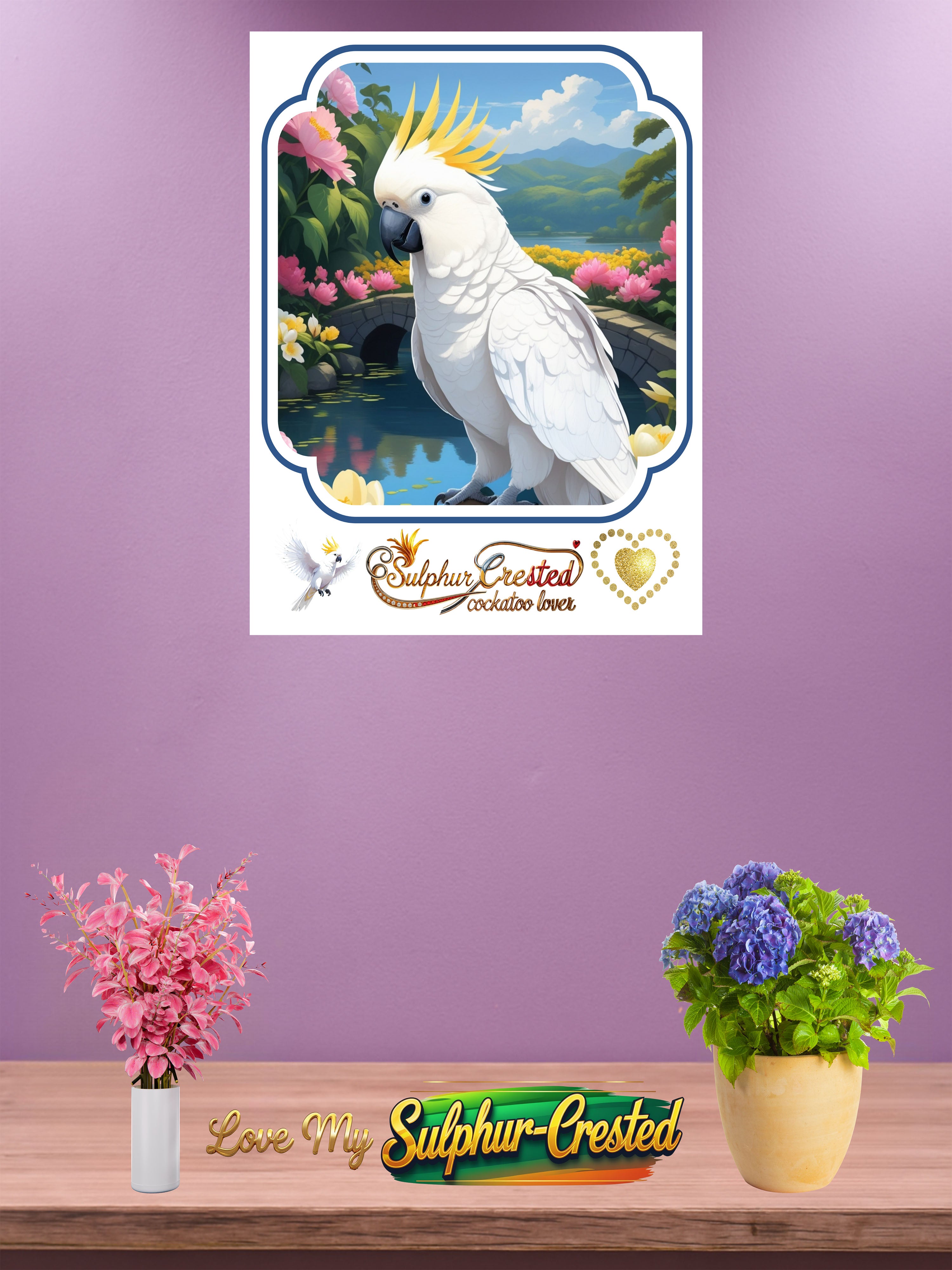 Sulphur Crested Cockatoo Lover Nature Wall-Hanging