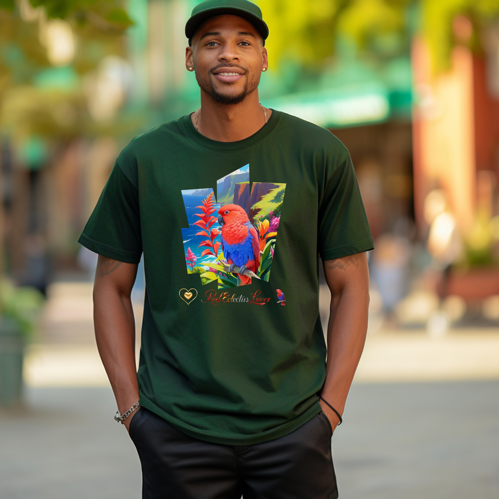 Colorful Red Eclectus Lover T-Shirt