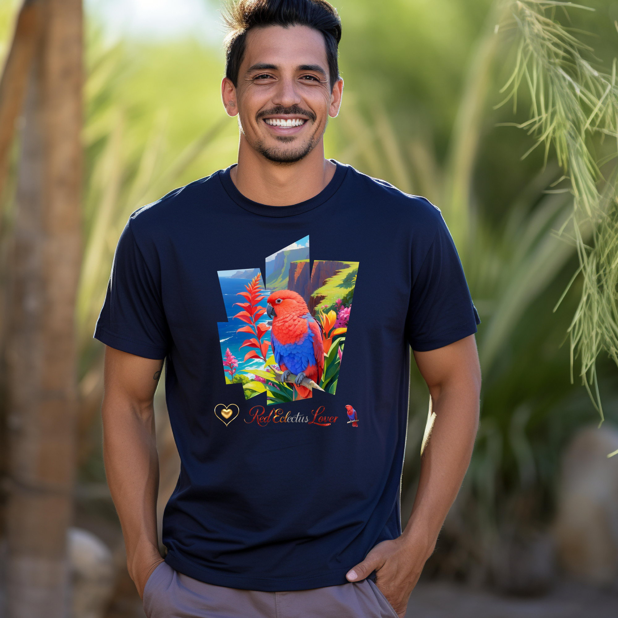 Colorful Red Eclectus Lover T-Shirt