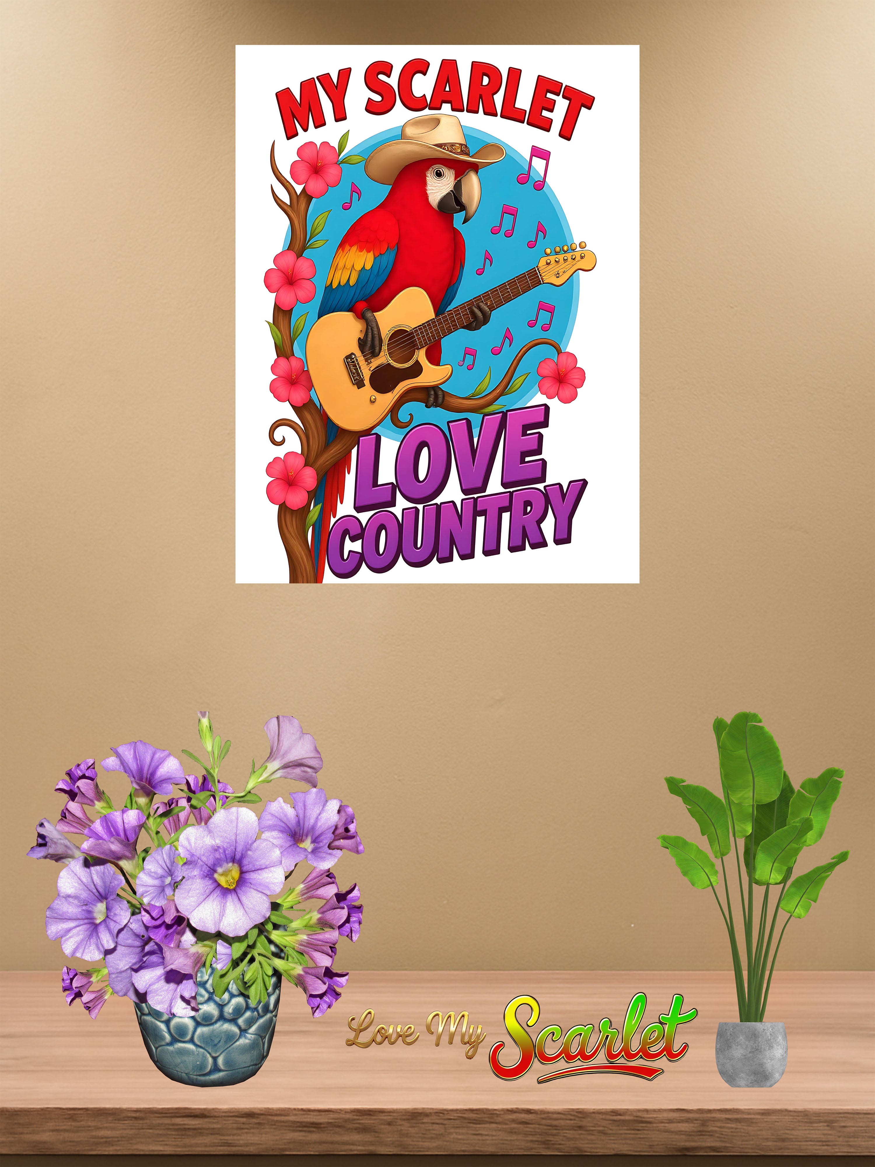 My Scarlet Loves Country Wall-Hanging