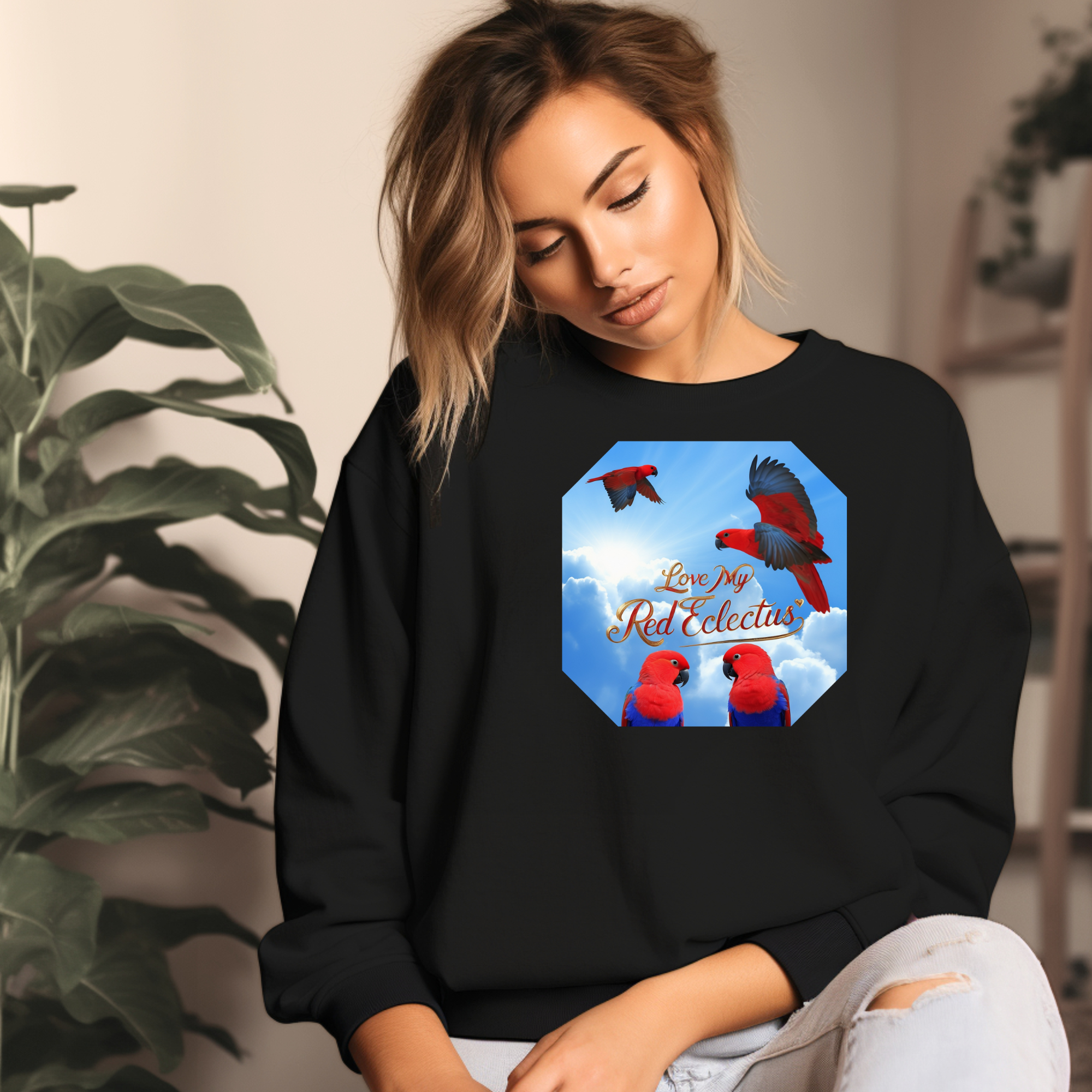 Red Eclectus Sweatshirt