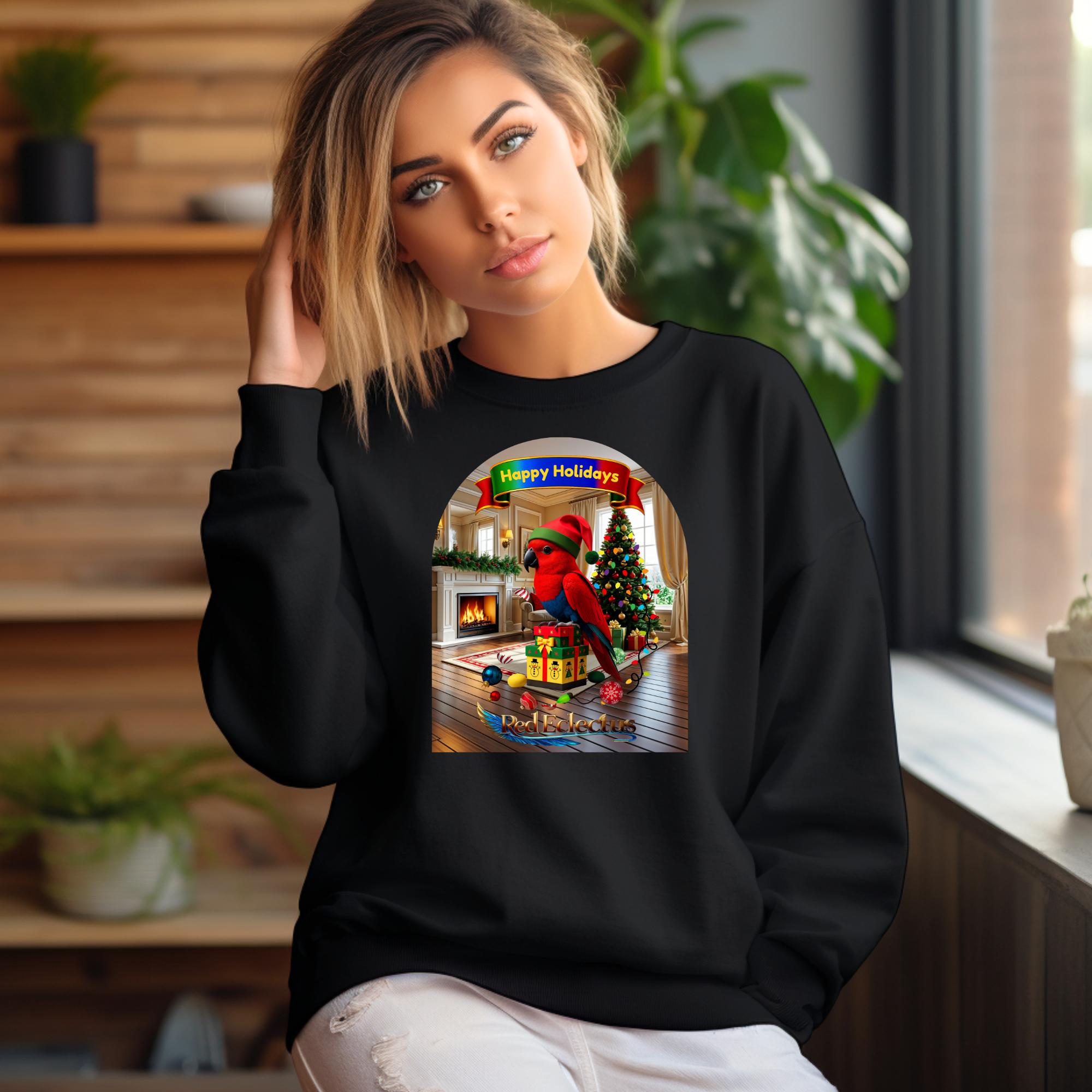 Red Eclectus Sweatshirt