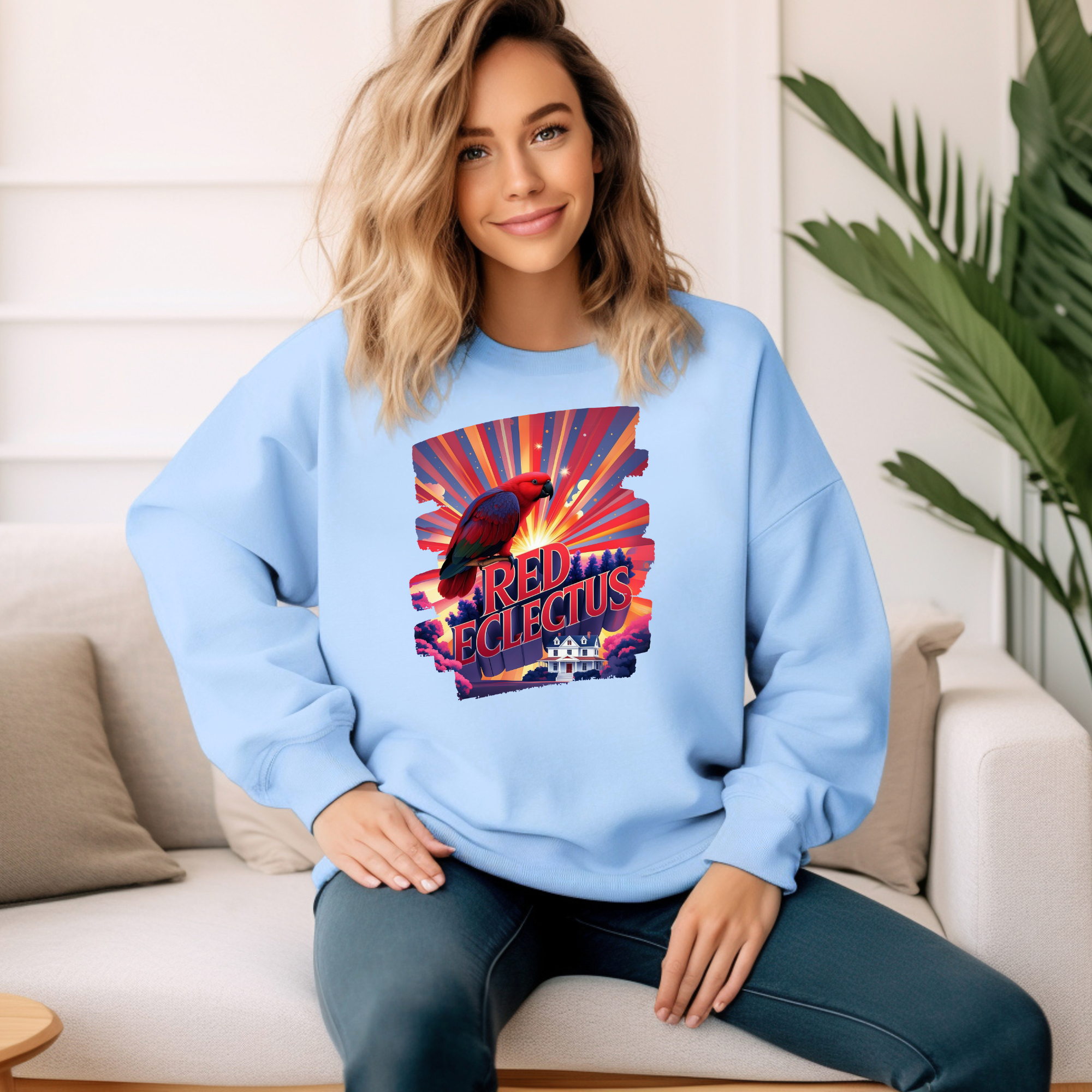 Red Eclectus Sweatshirt