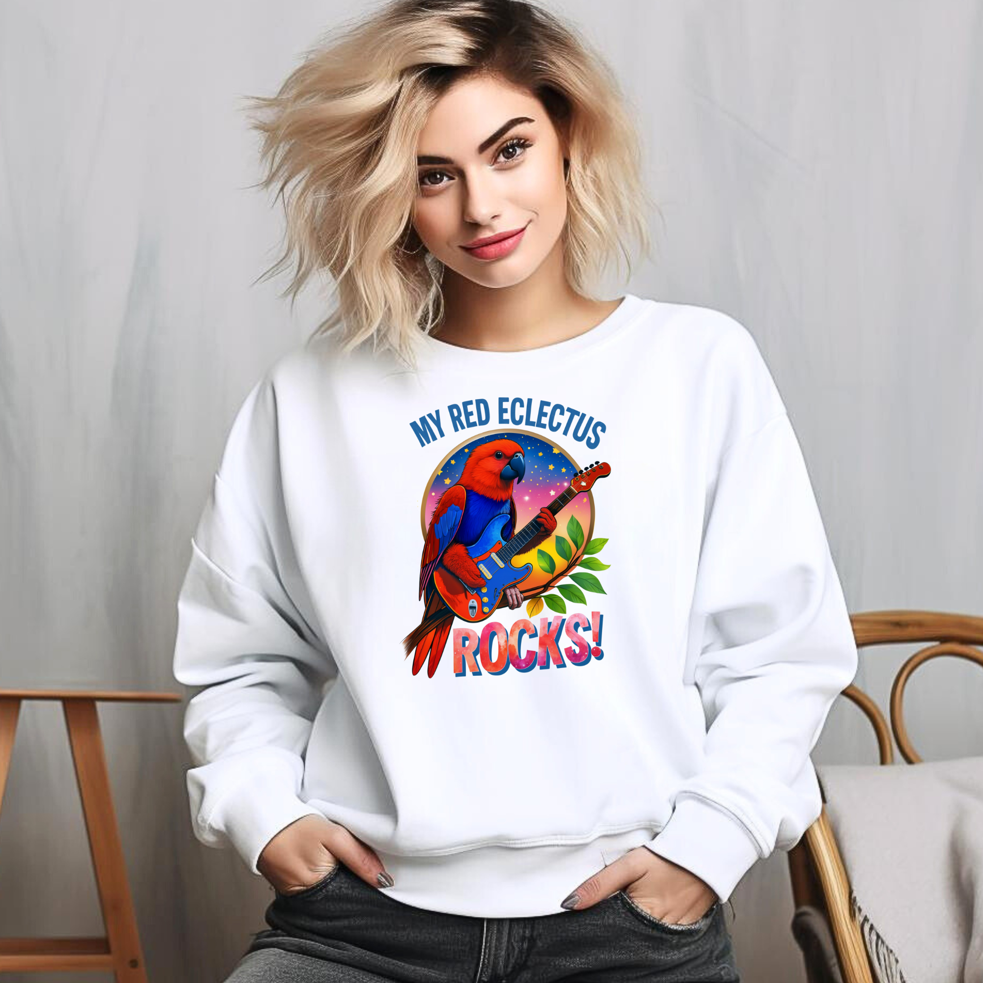 Red Eclectus Sweatshirt