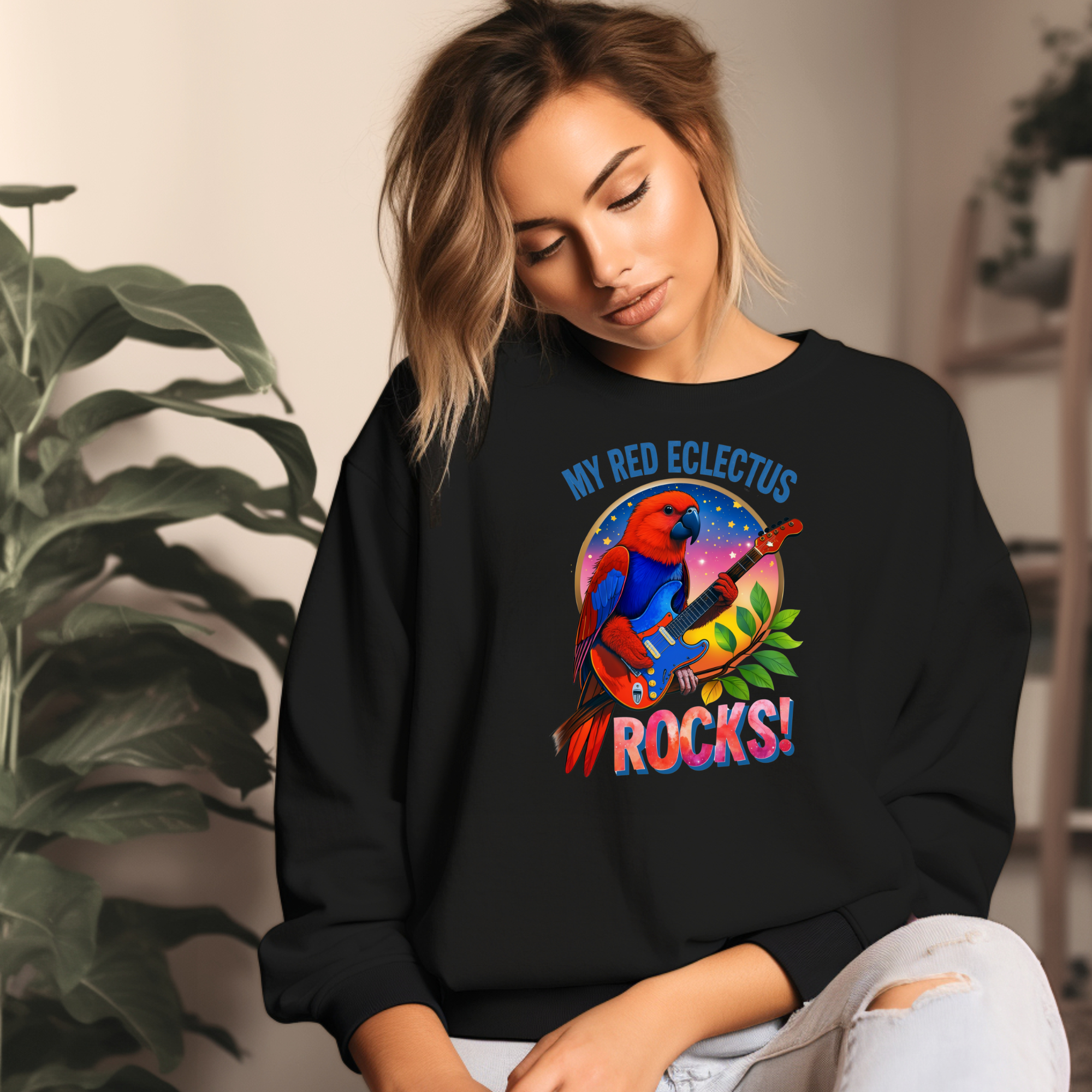 Red Eclectus Sweatshirt