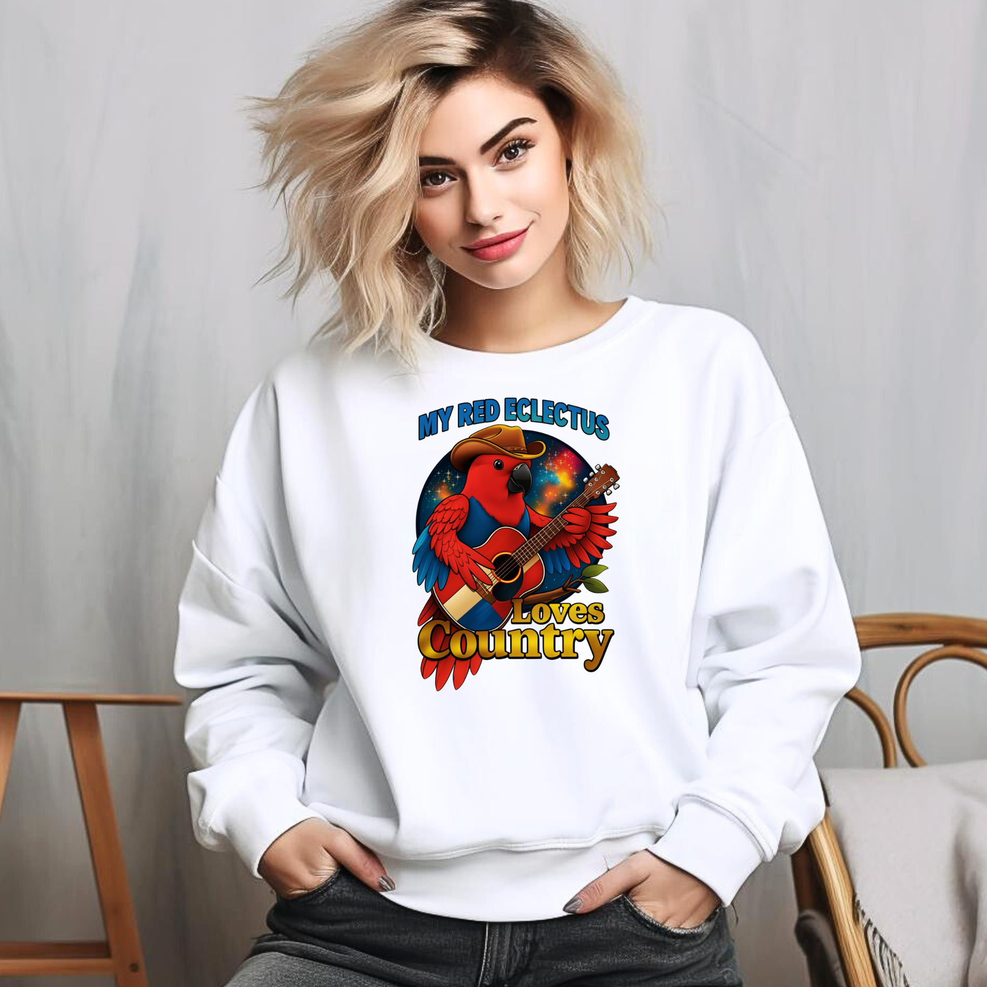 Red Eclectus Sweatshirt