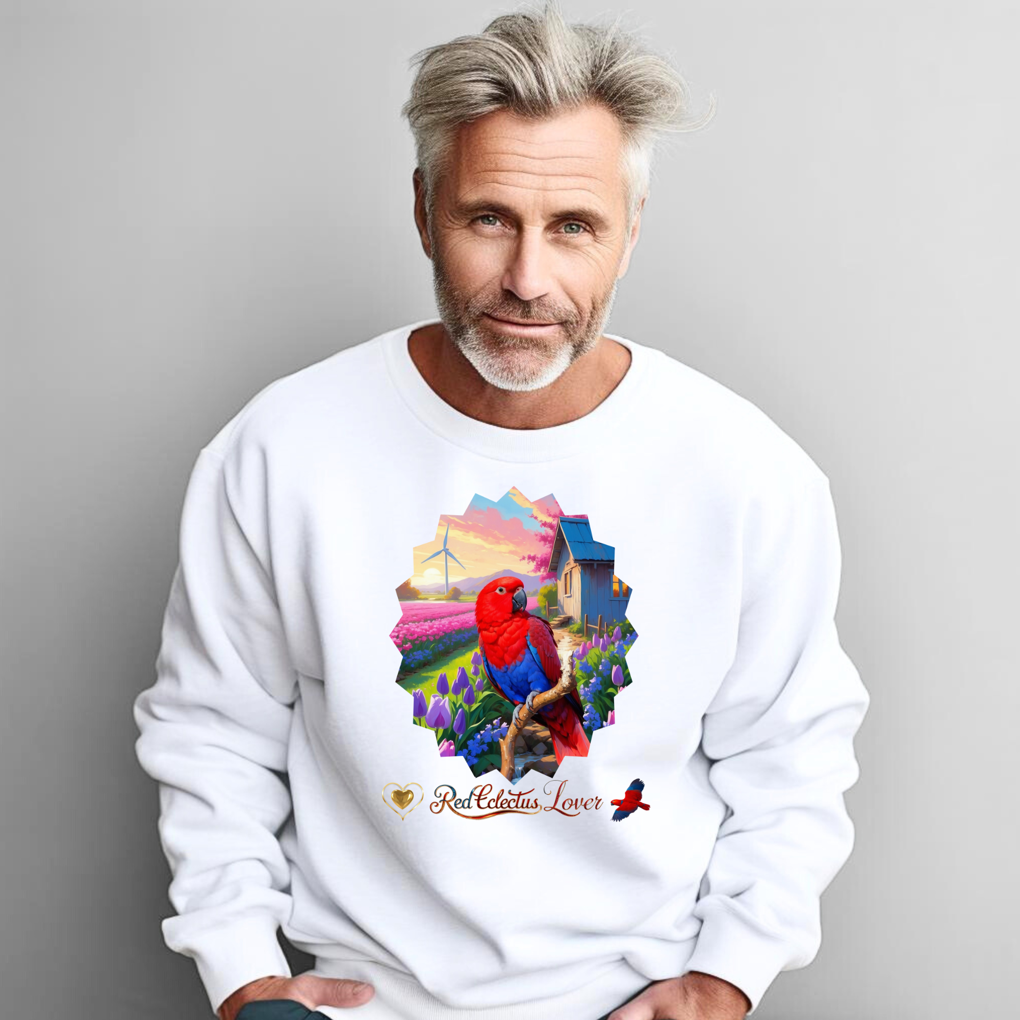 Red Eclectus Sweatshirt