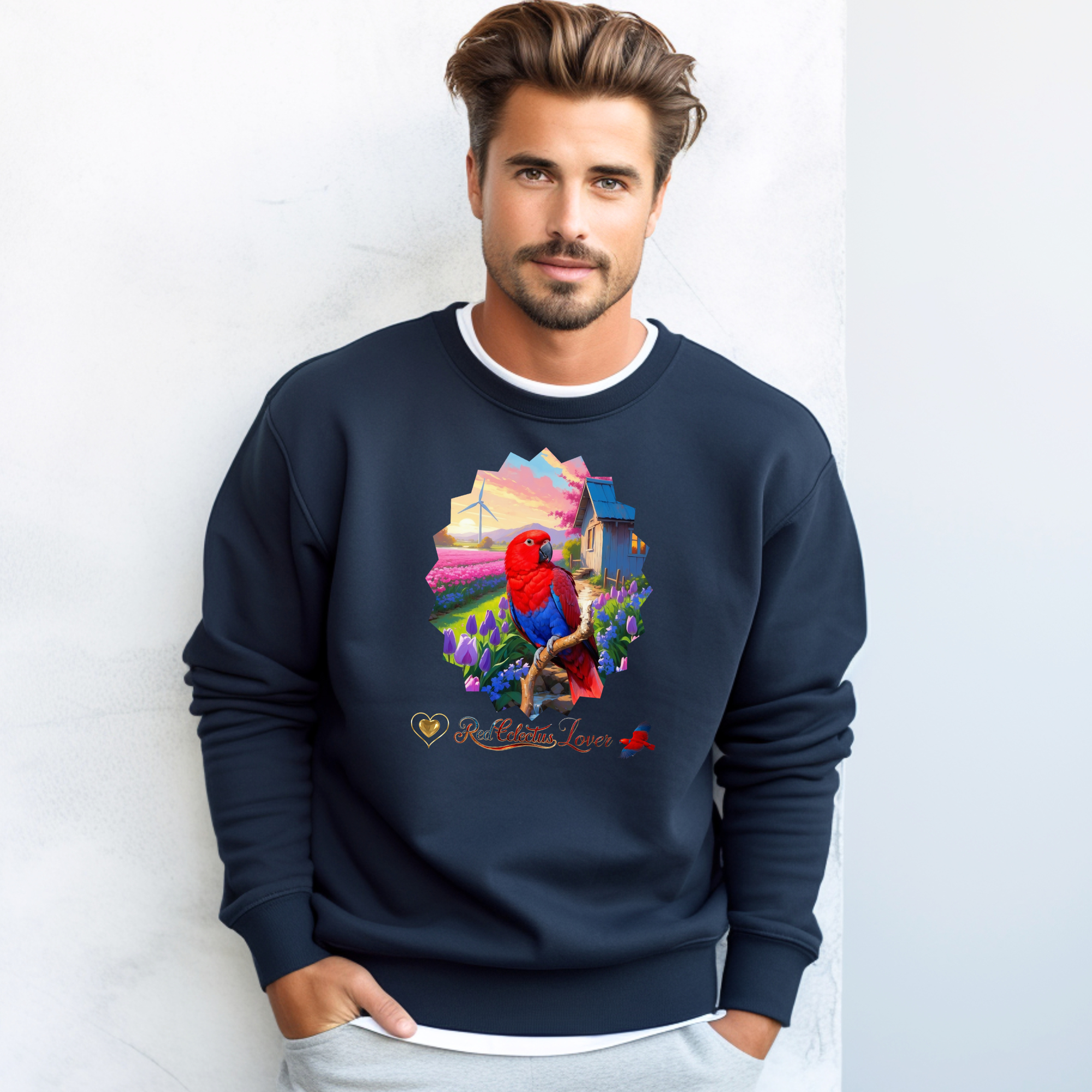 Red Eclectus Sweatshirt