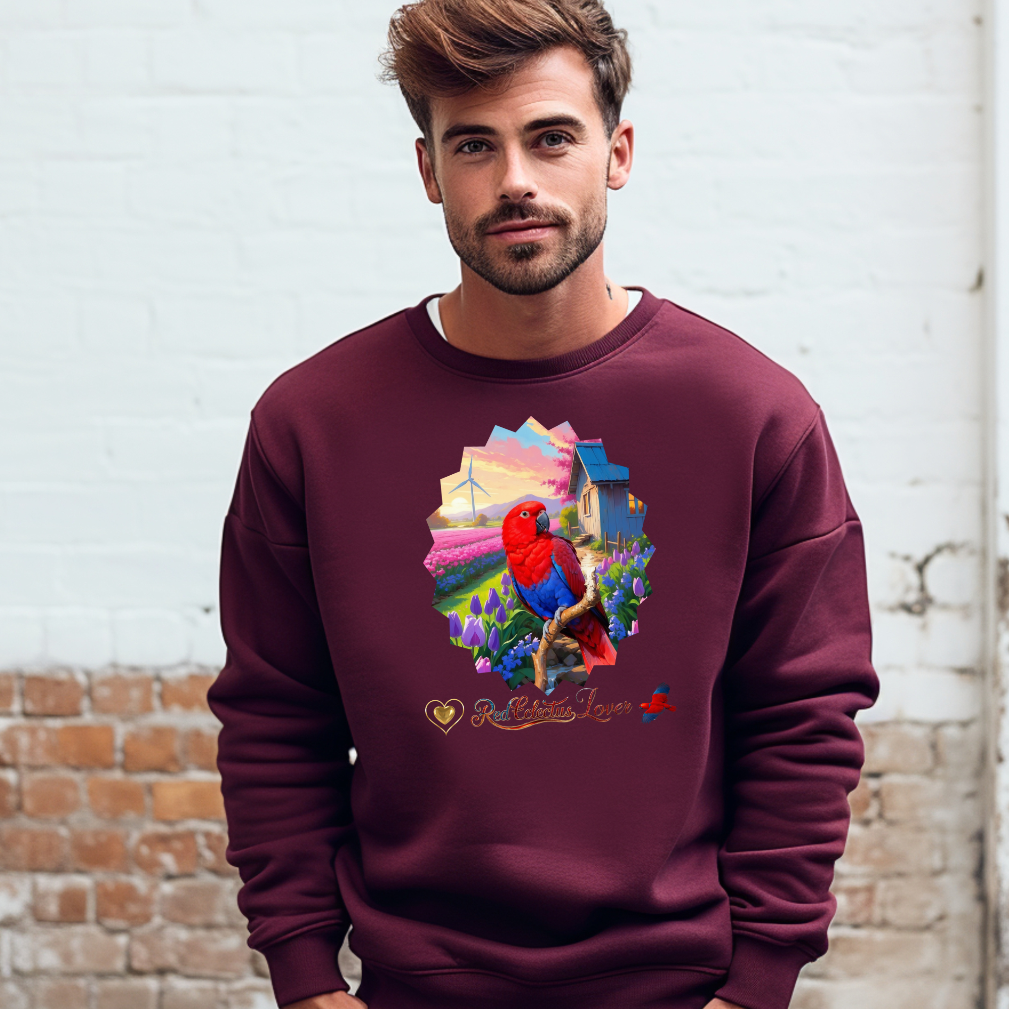 Red Eclectus Sweatshirt
