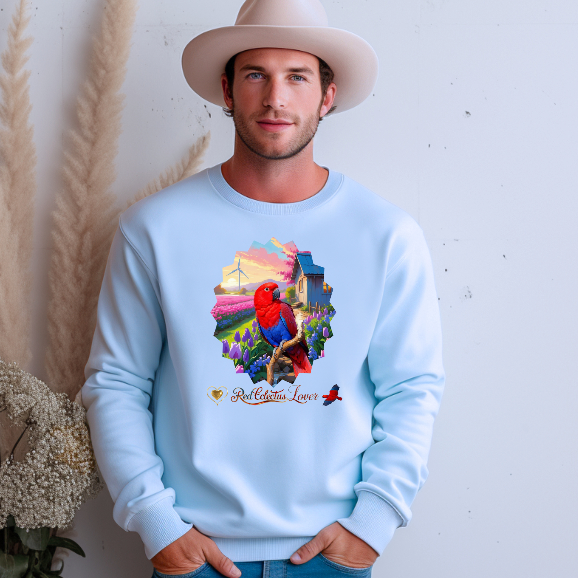 Red Eclectus Sweatshirt