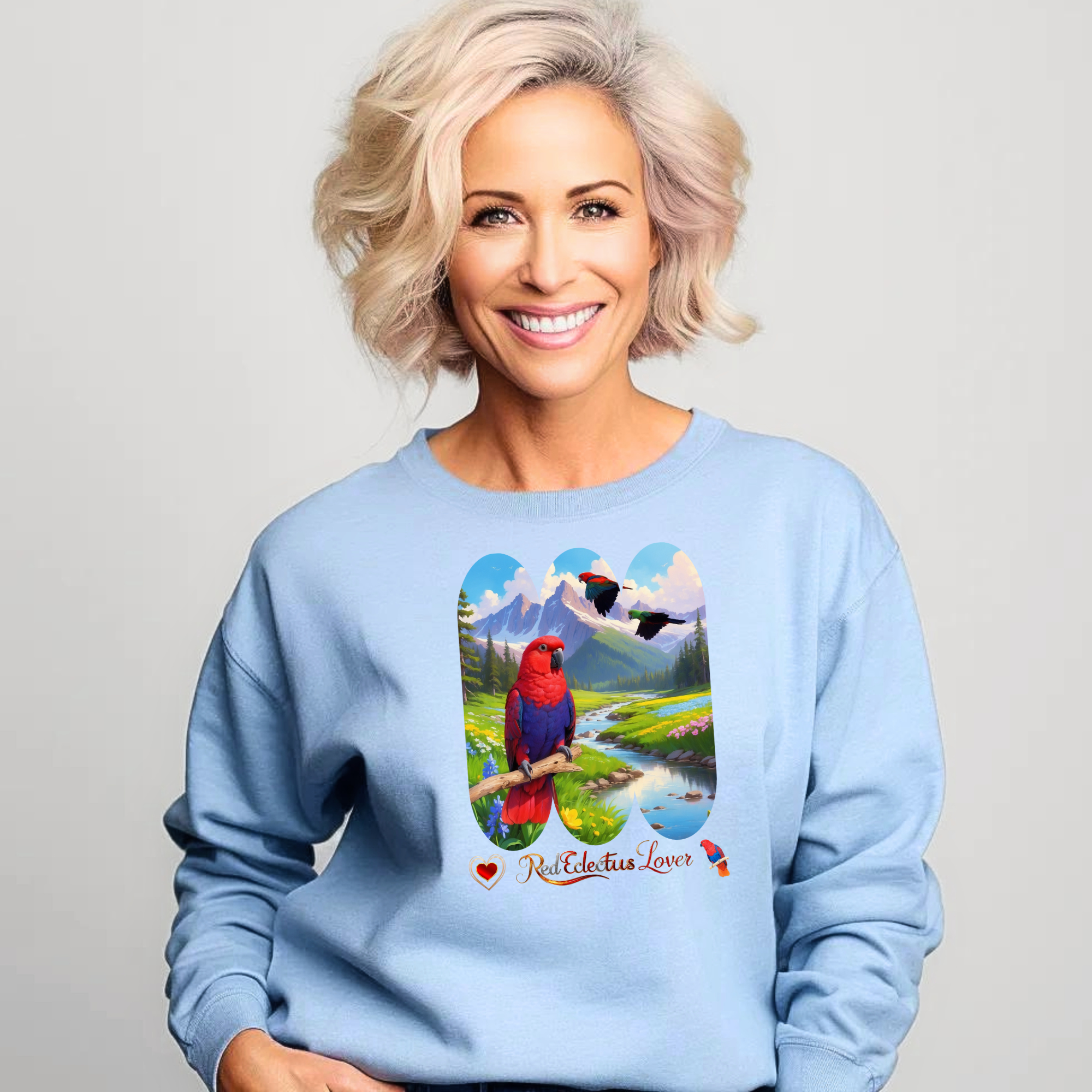 Red Eclectus Sweatshirt