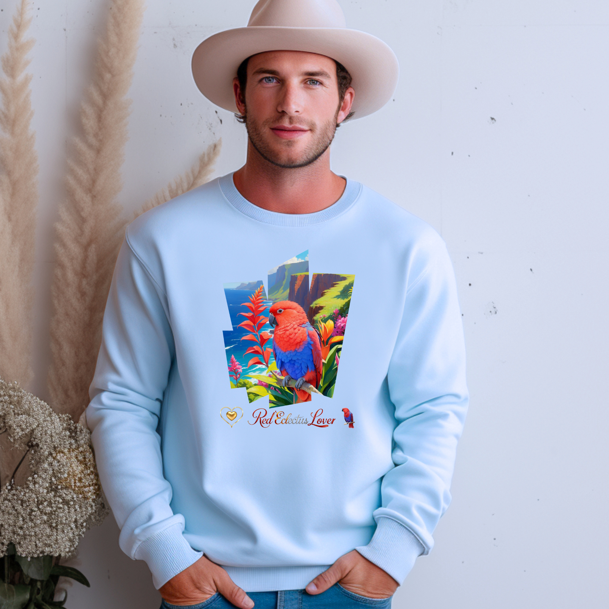 Red Eclectus Sweatshirt