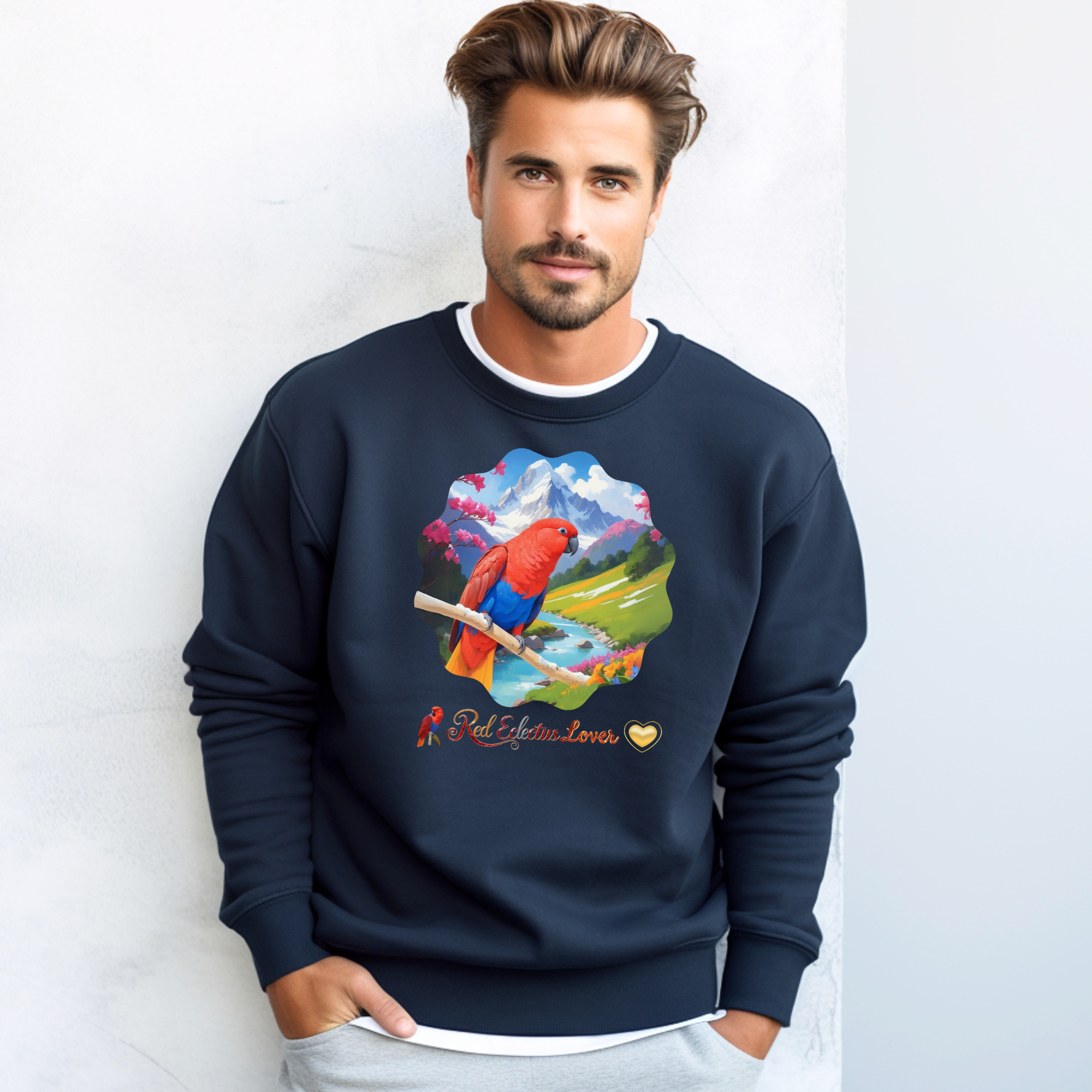 Red Eclectus Sweatshirt